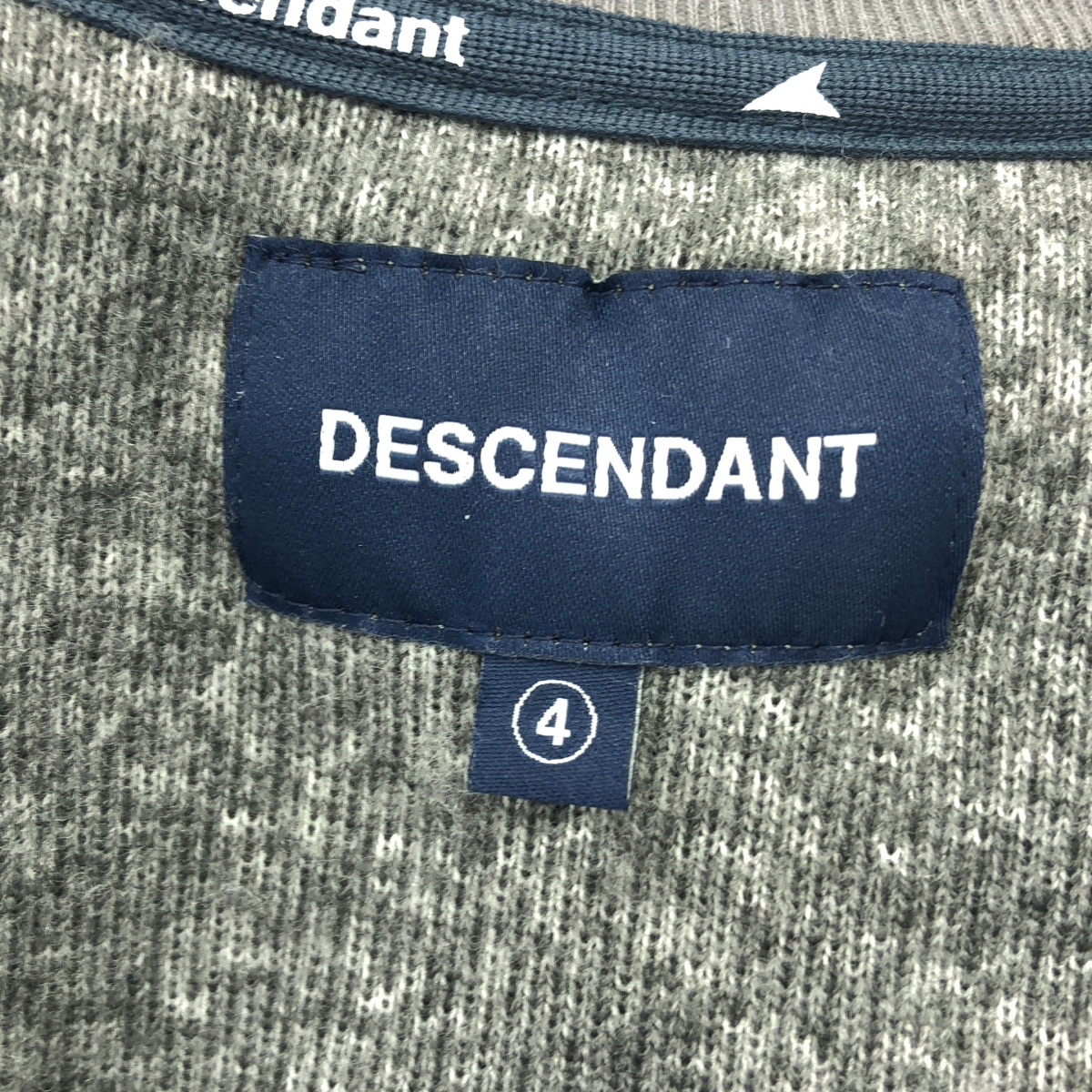 DESCENDANT / ディセンダント ボア オーバーシルエット ロゴ クルーネック スウェット