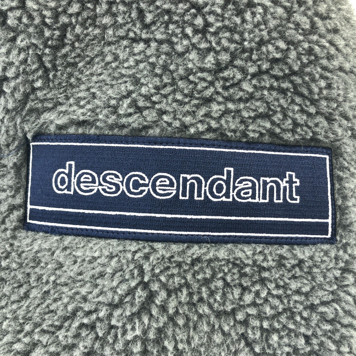 DESCENDANT / ディセンダント ボア オーバーシルエット ロゴ クルーネック スウェット