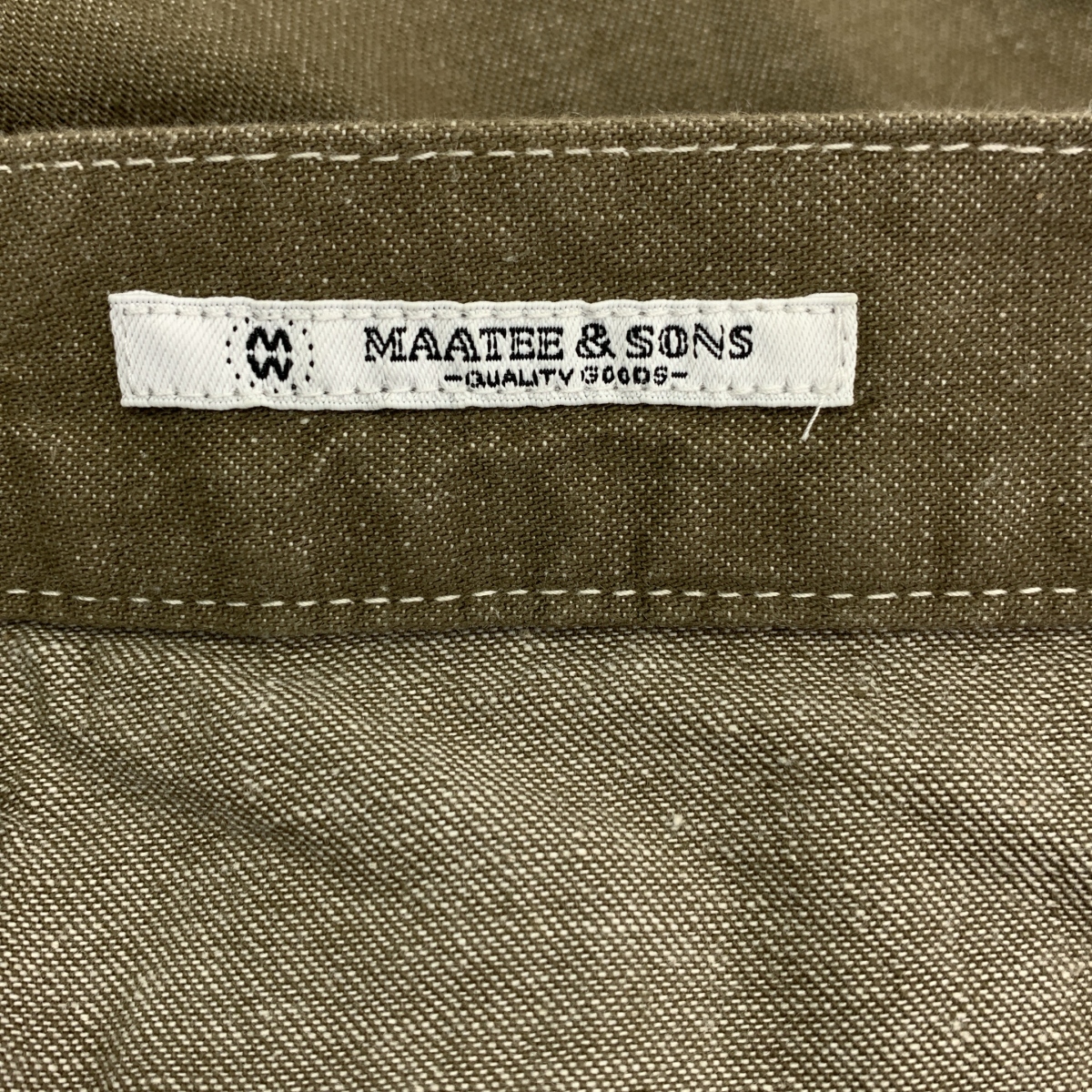 MAATEE&SONS / マーティー&サンズ MILITARY DENIM ミリタリー デニムパンツ