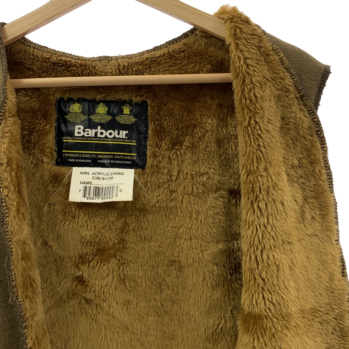 Barbour / バブアー ファー ライナー ベスト