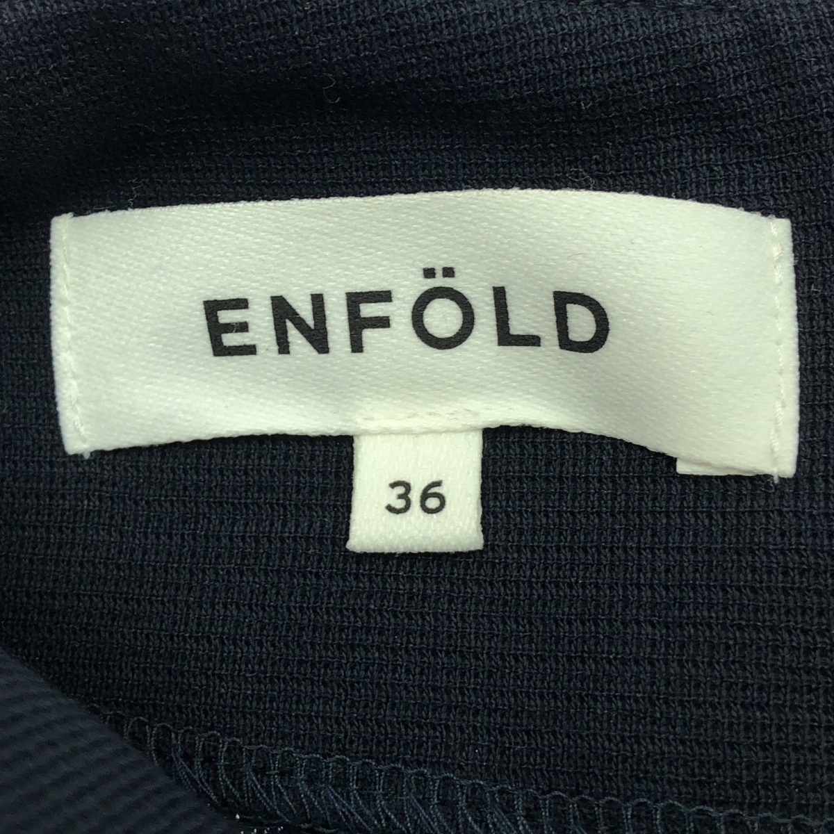 ENFOLD / エンフォルド アシンメトリー ボートネック ワンピース