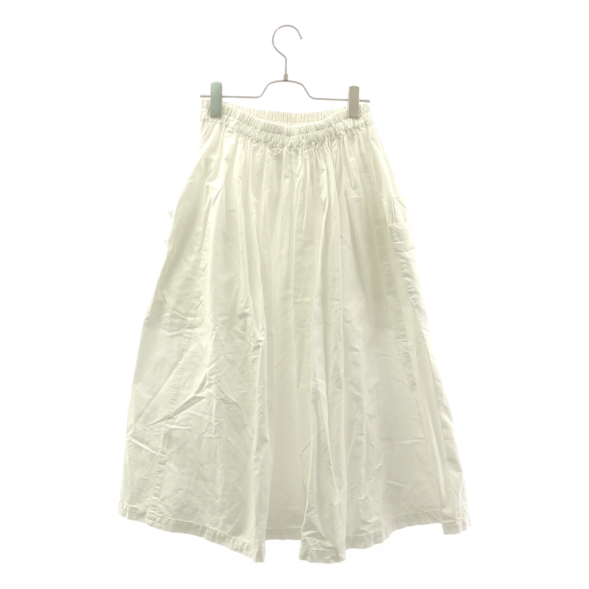 homspun / ホームスパン ダブルポケット ギャザー ロングスカート