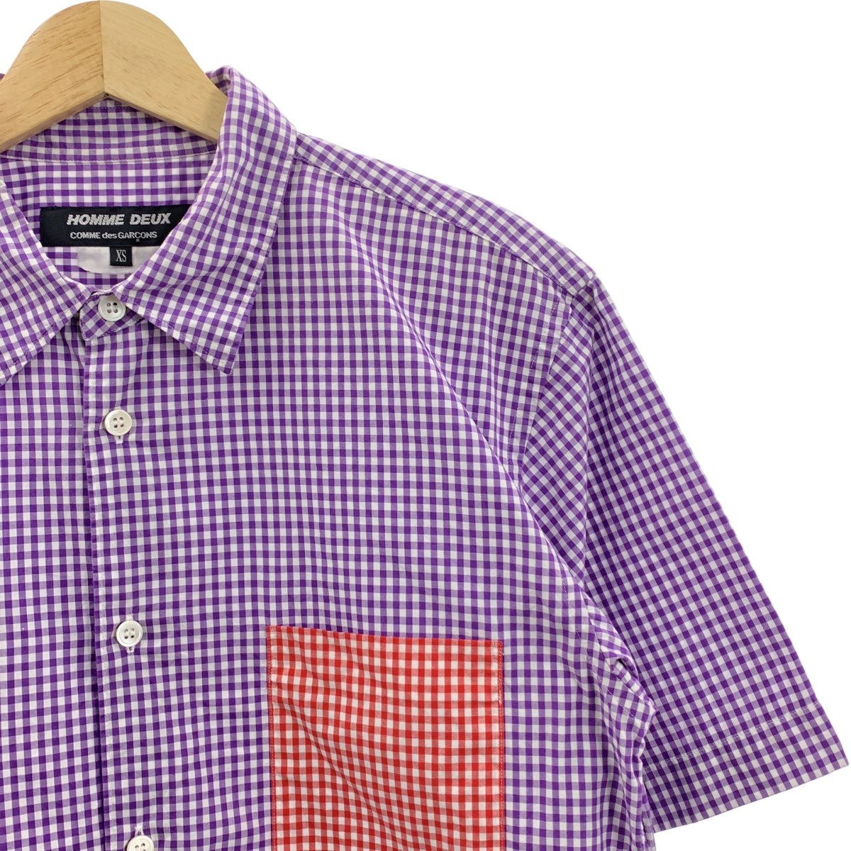 COMME des GARCONS HOMME DEUX / コムデギャルソンオムドゥ コットン チェック レギュラーカラー シャツ