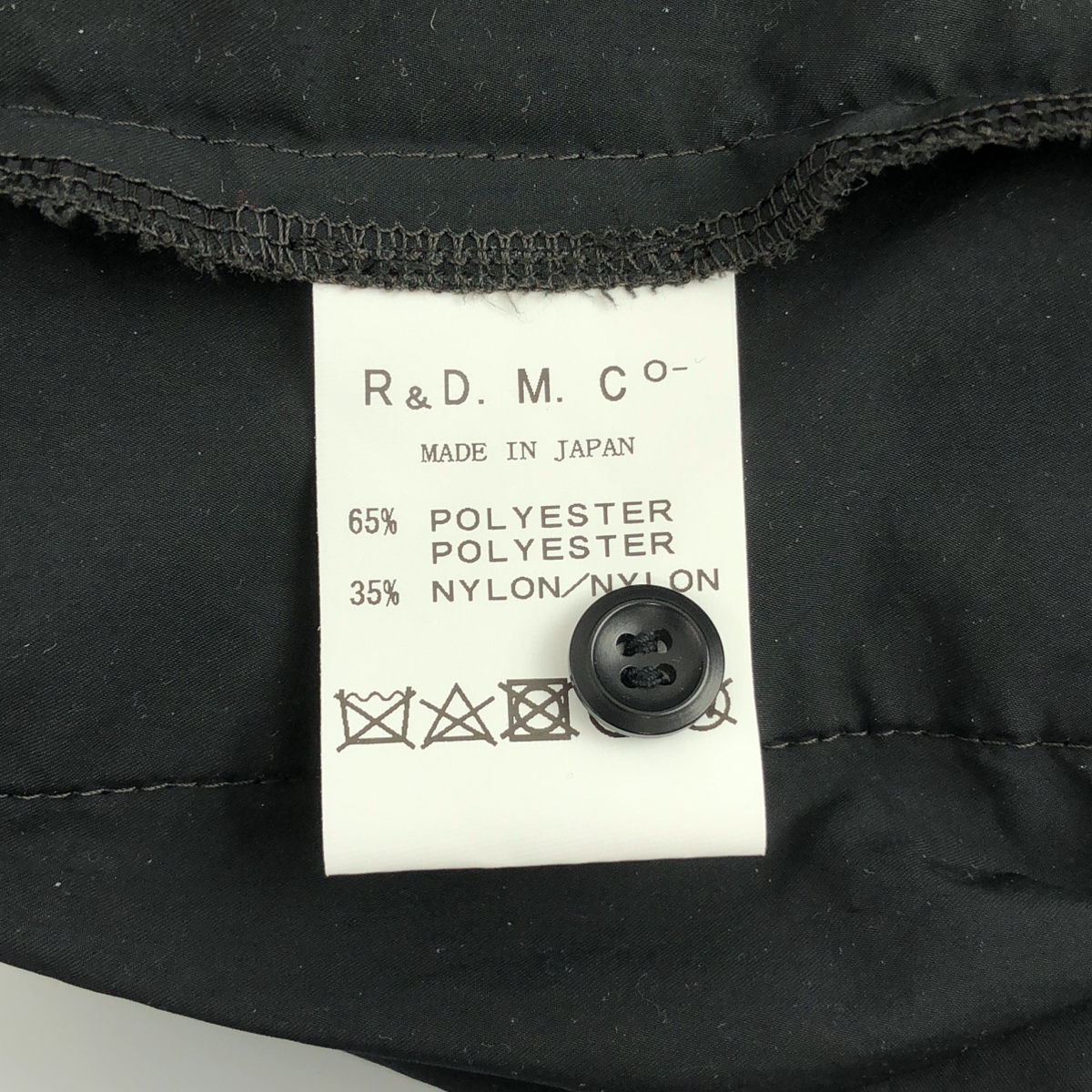 R&D.M.Co / オールドマンズテーラー GARMENT DYE FLY FRONT SMOCK DRESS ナイロン混 ギャザー ワンピース