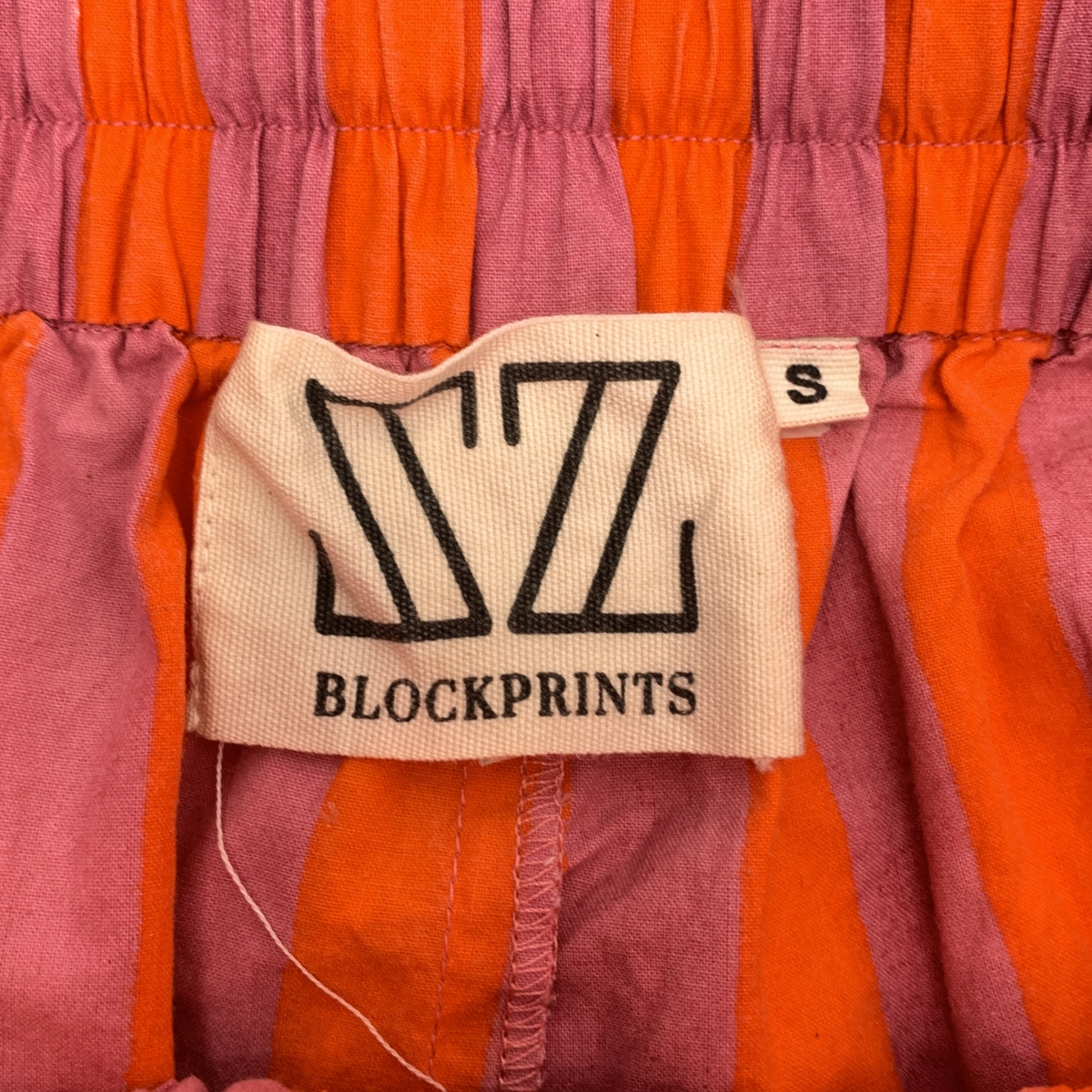 SZ Blockprints / エスゼットブロックプリント ストライプ ドローストリング ウエストゴム ワイド イージーパンツ