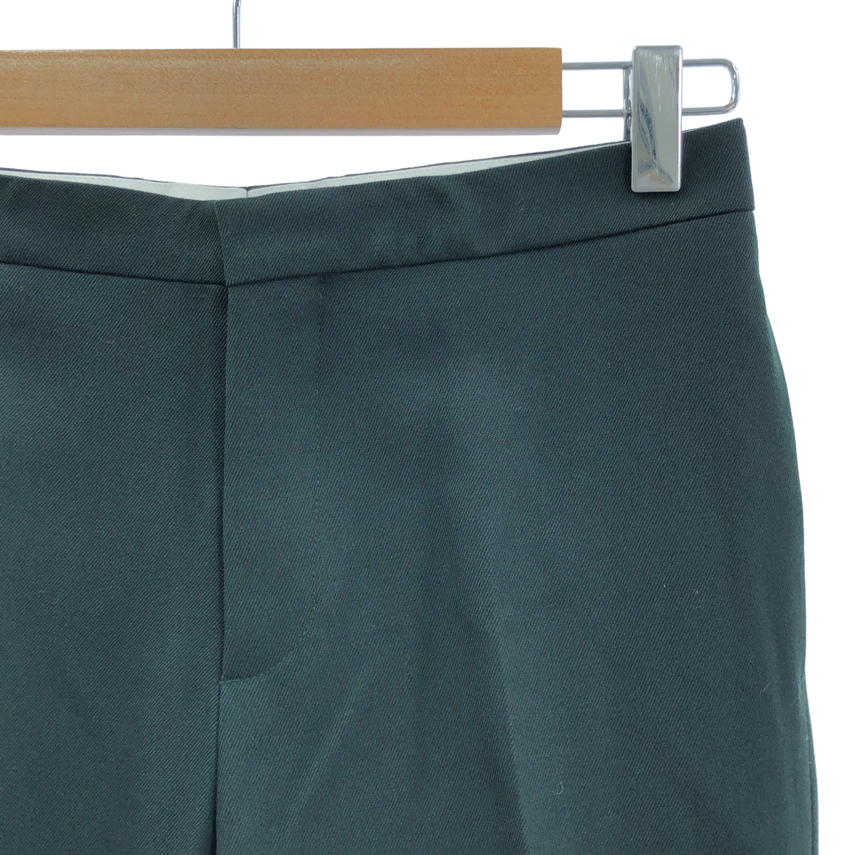 Drawer / ドゥロワー ウール ジップフライ センタープレス スラックス パンツ