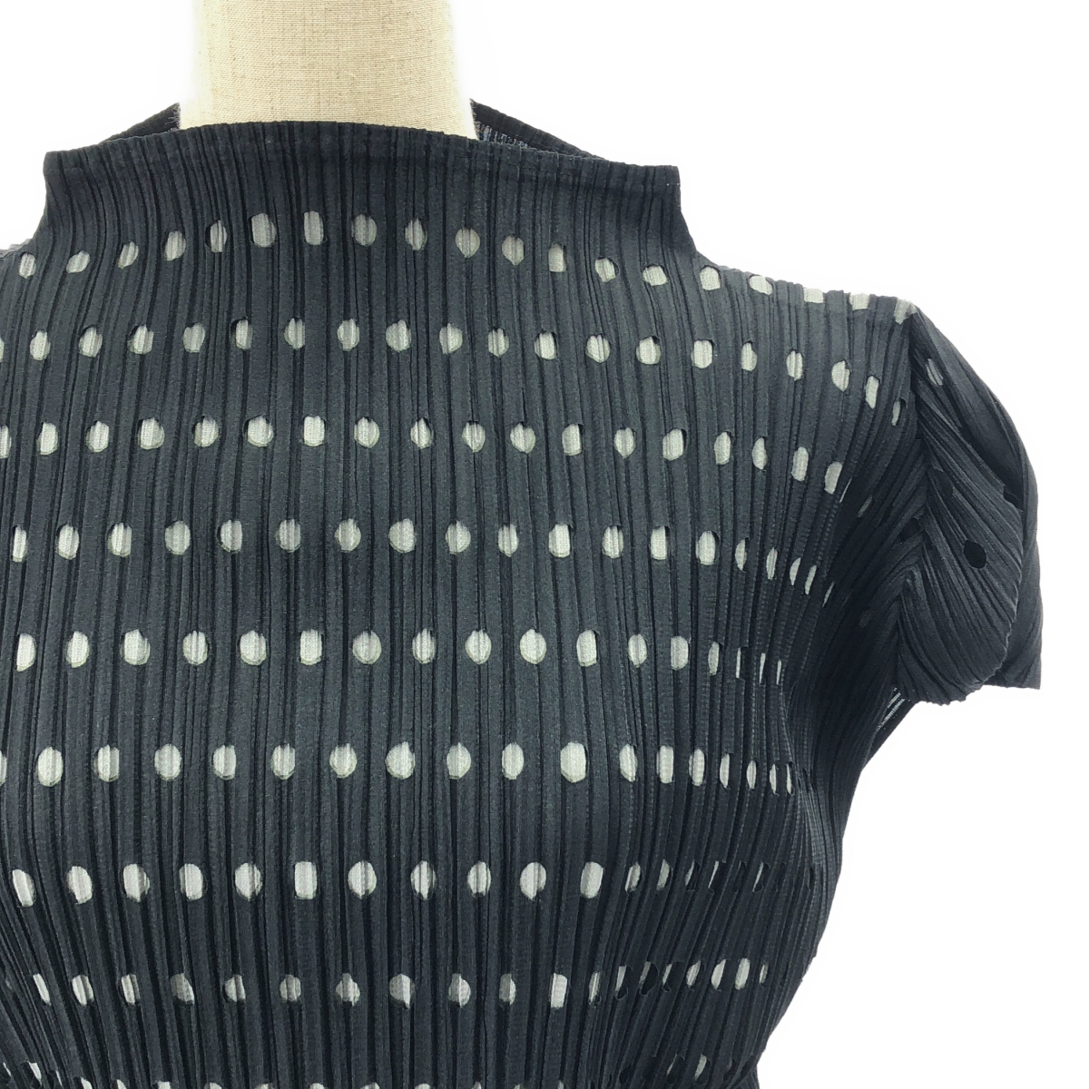 PLEATS PLEASE ISSEY MIYAKE / プリーツプリーズイッセイミヤケ ドット カッティング レイヤード プリーツ カットソー