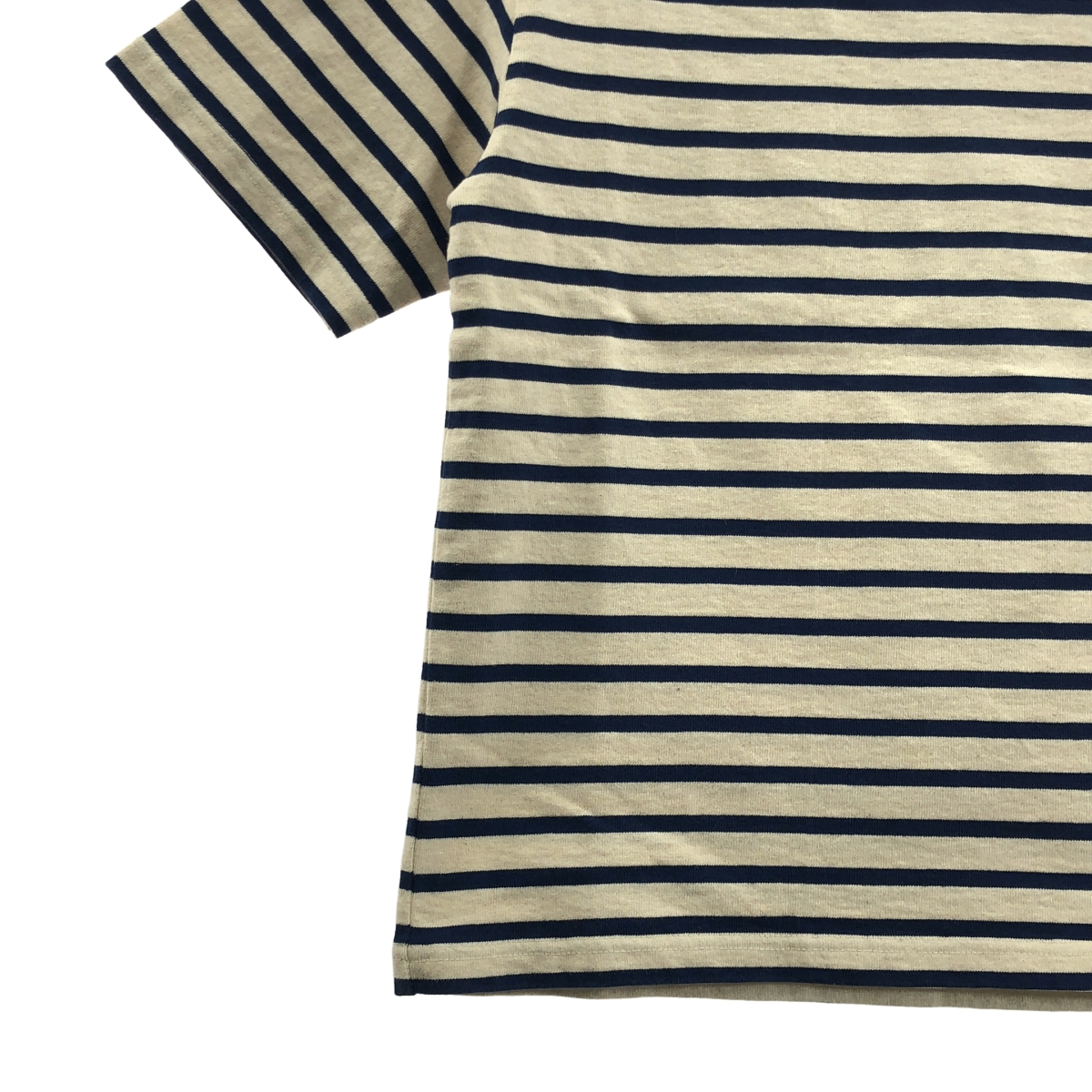 UNION LAUNCH / ユニオンランチ ボートネック コットン ボーダー カットソー