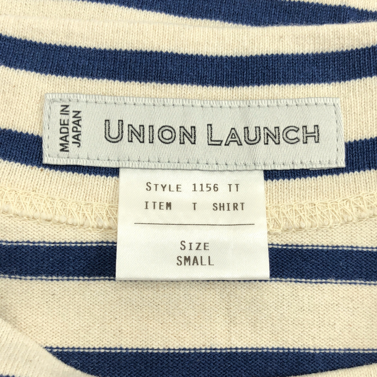 UNION LAUNCH / ユニオンランチ ボートネック コットン ボーダー カットソー