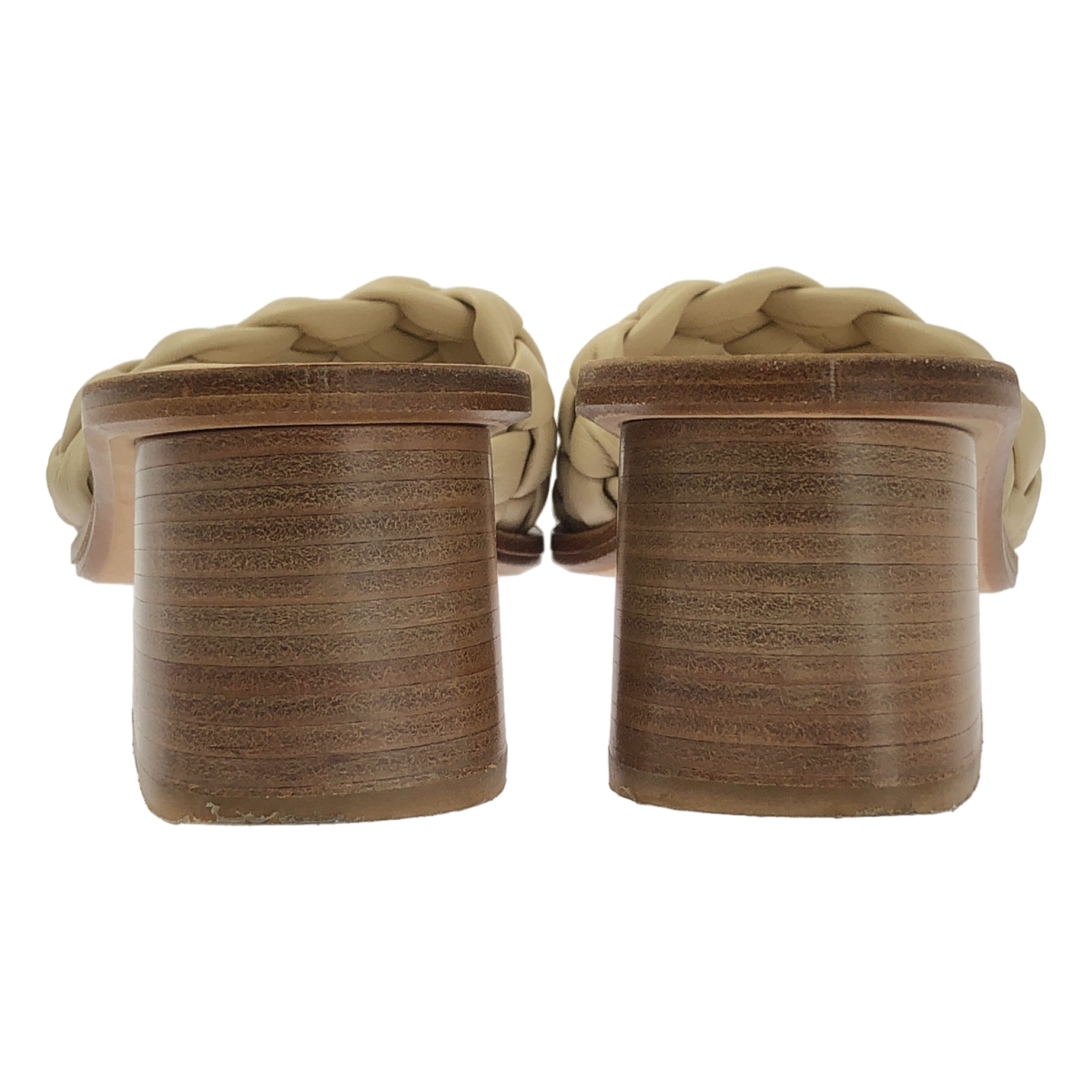 その他 レザー 編み込み ミュール サンダル