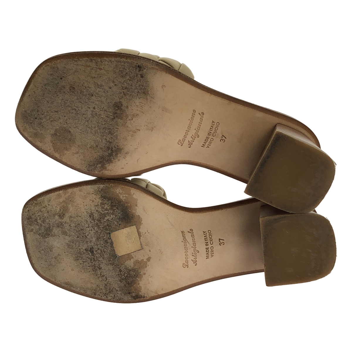 その他 レザー 編み込み ミュール サンダル