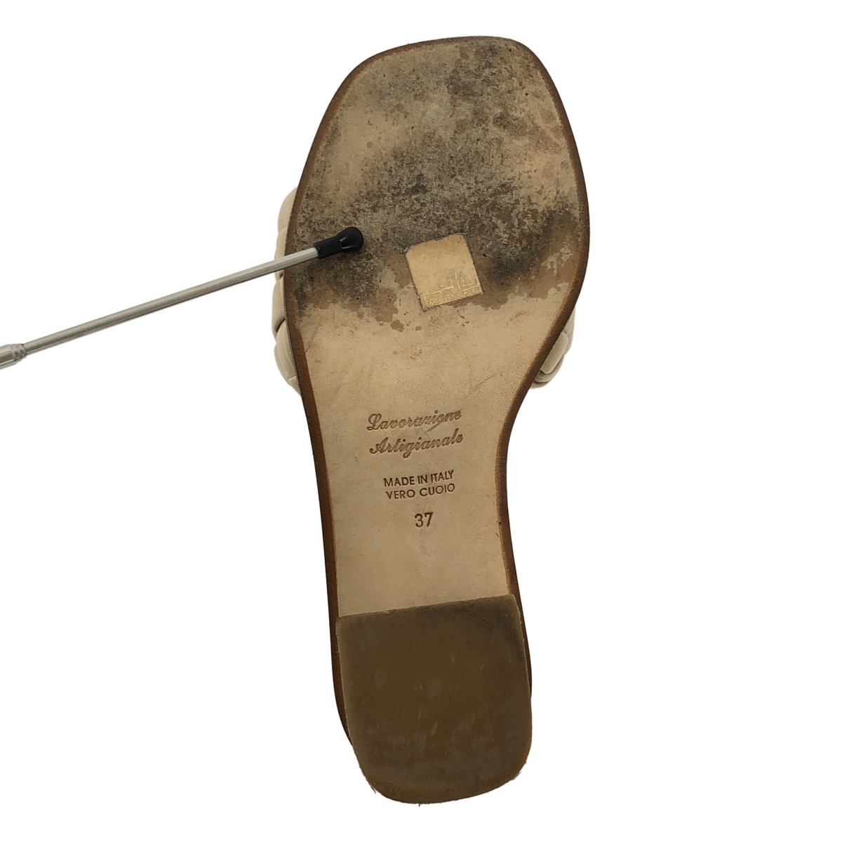 その他 レザー 編み込み ミュール サンダル