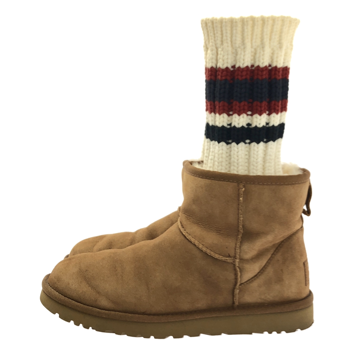 sacai / サカイ × UGG / アグ Knit Classic Short Boots / ソックス ドッキング ムートンブーツ