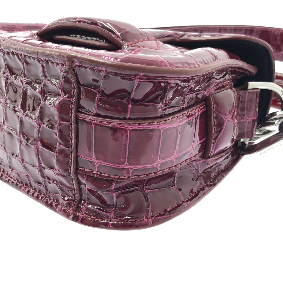 PIERRE HARDY / ピエールアルディ ALPHA VILLE 2 way アルファ ヴィル 型押し レザー ショルダーバッグ