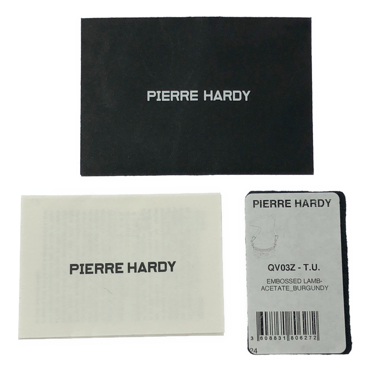 PIERRE HARDY / ピエールアルディ ALPHA VILLE 2 way アルファ ヴィル 型押し レザー ショルダーバッグ