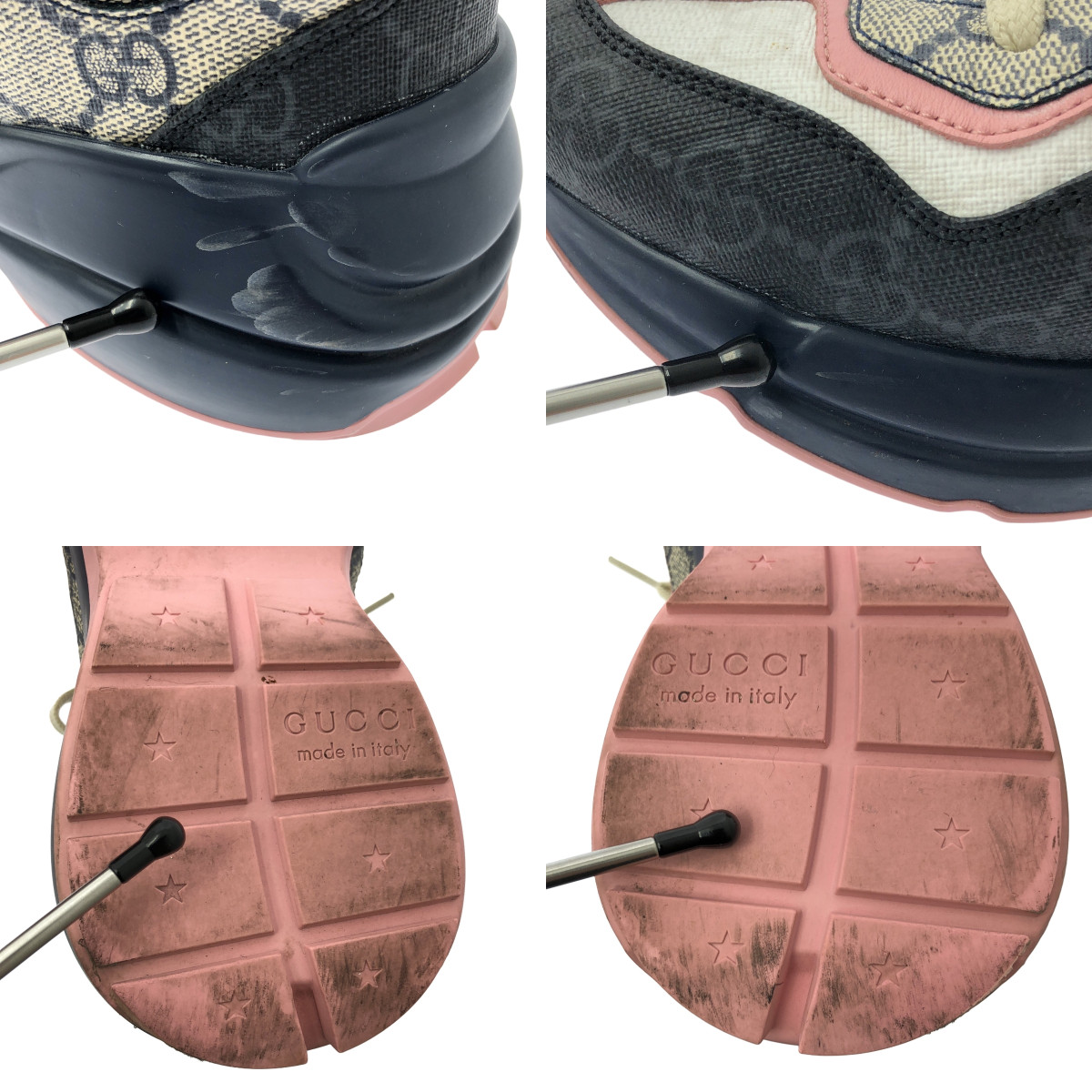 GUCCI / グッチ GGスプリーム ライトン ボリュームソール スニーカー