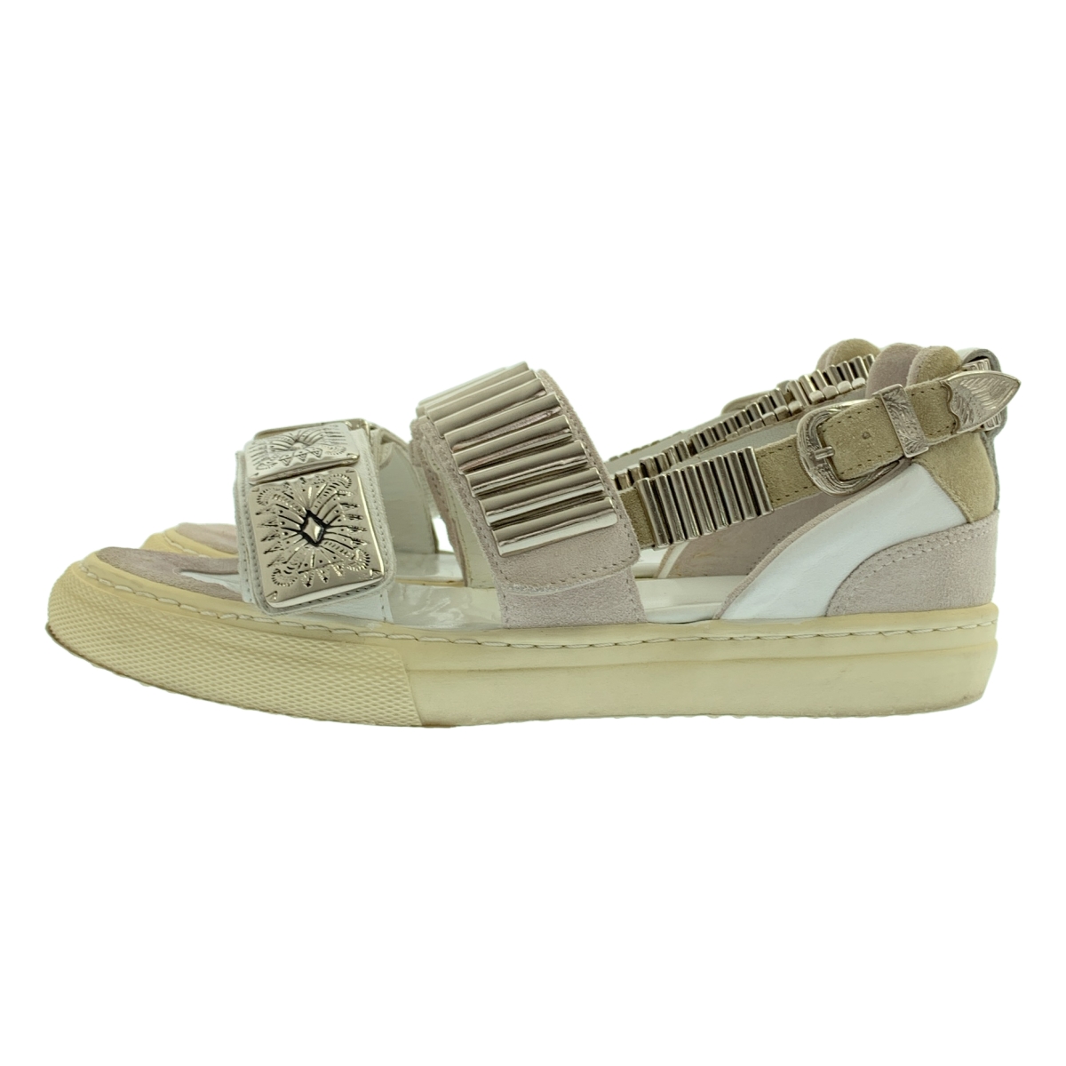 TOGA PULLA / トーガプルラ METAL SNEAKER SANDALS / レザー メタル 装飾 ストラップ サンダル