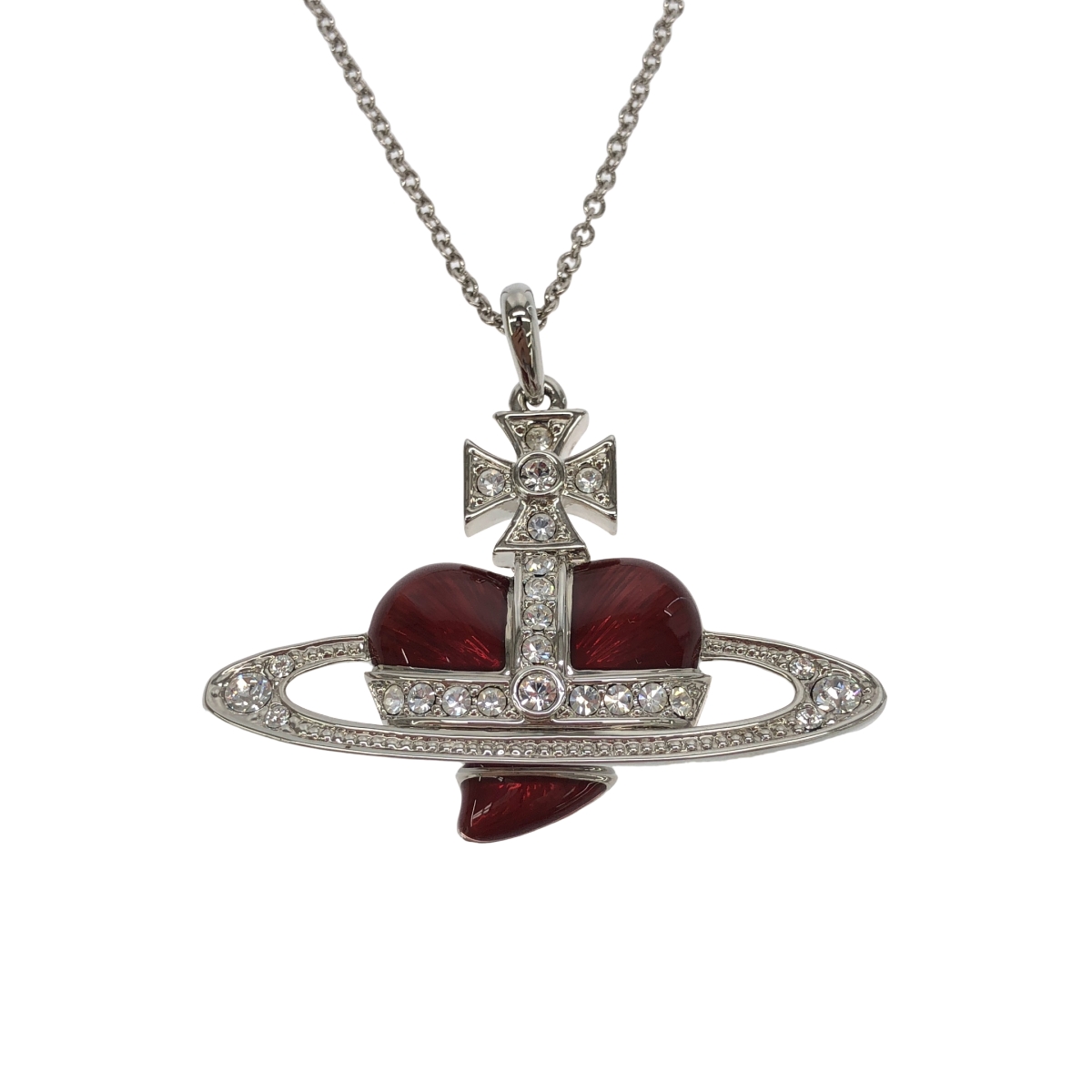 Vivienne Westwood / ヴィヴィアンウエストウッド オーブ ハート チャーム付き チェーン ネックレス