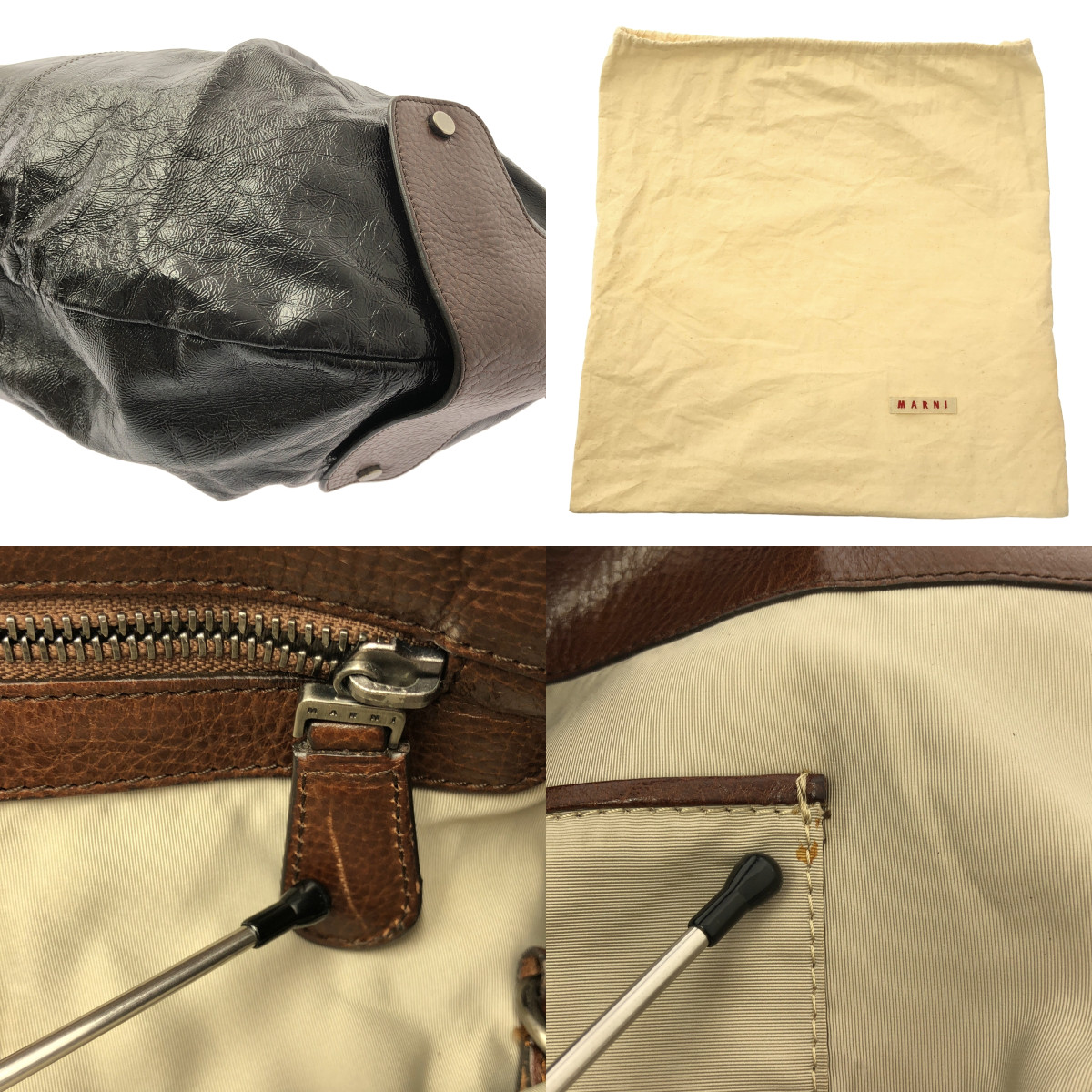 MARNI / マルニ バイカラー バルーン 2way ショルダー バッグ