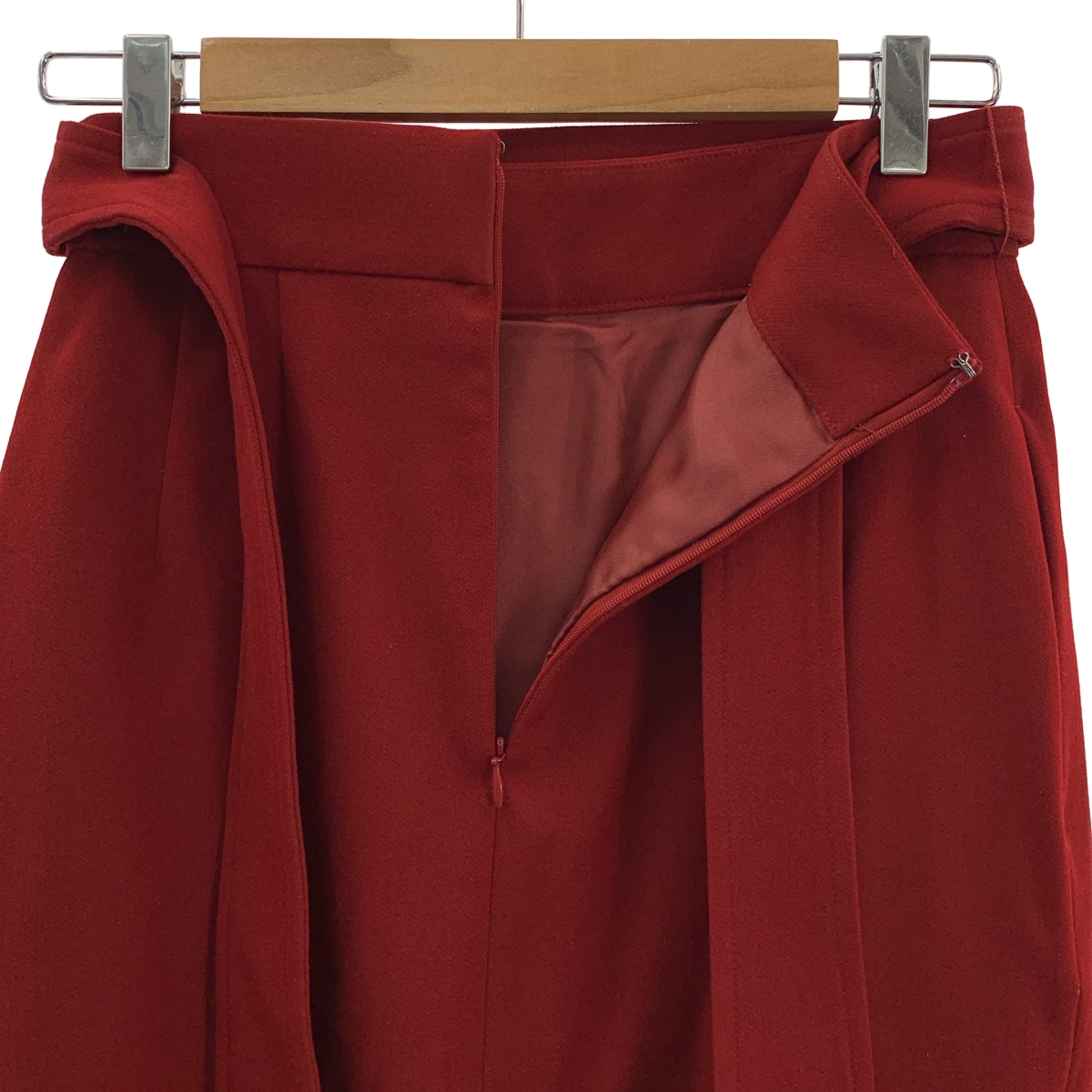 ESTNATION / エストネーション ベルテッド バックスリット スカート / 総裏地