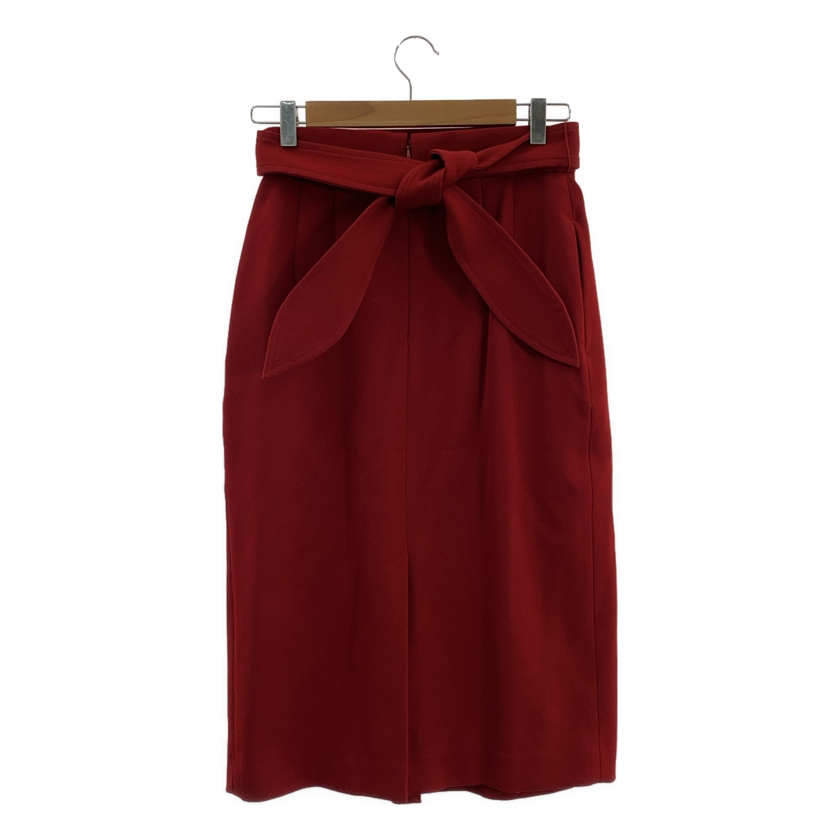 ESTNATION / エストネーション ベルテッド バックスリット スカート / 総裏地