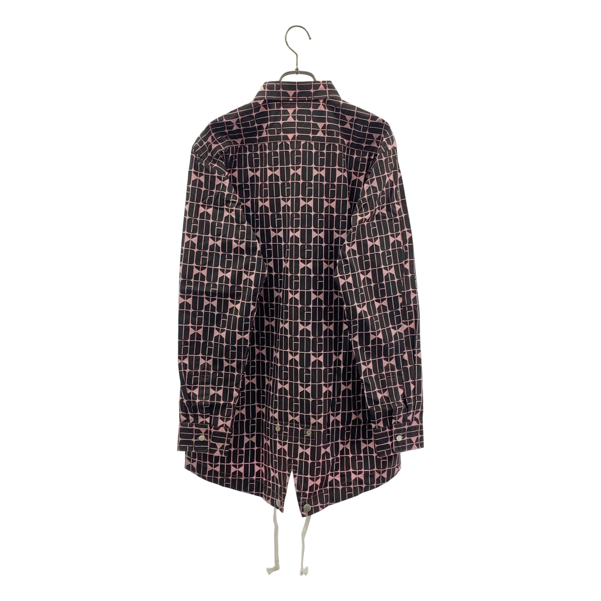 COMME des GARCONS HOMME DEUX / コムデギャルソンオムドゥ ロゴプリント 総柄 ドロスト シャツ