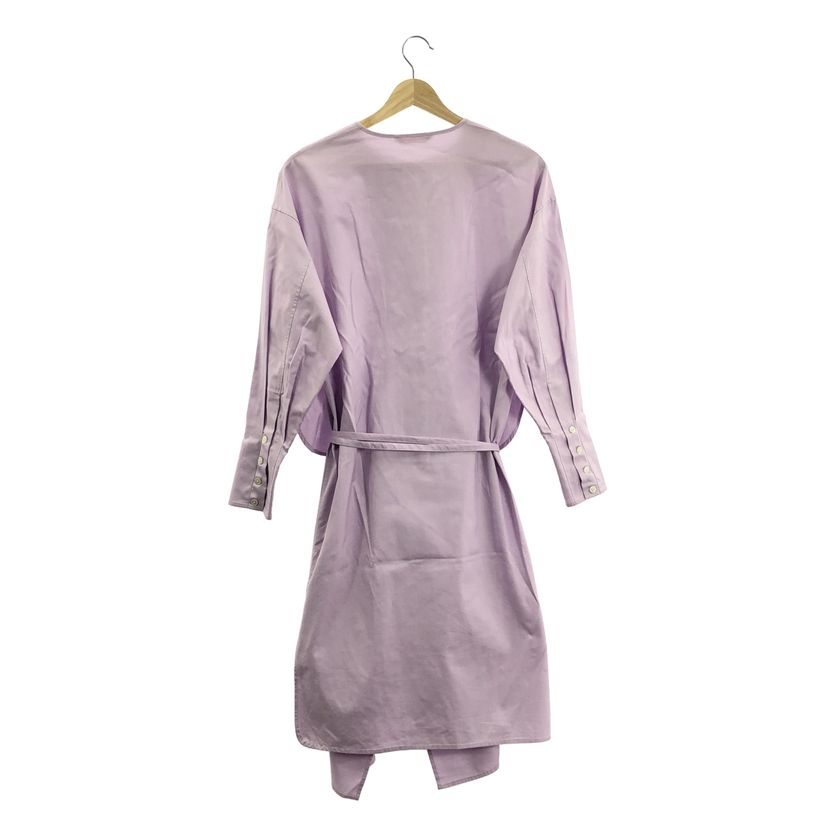 その他 コットンオックス クルーネック ラップワンピース