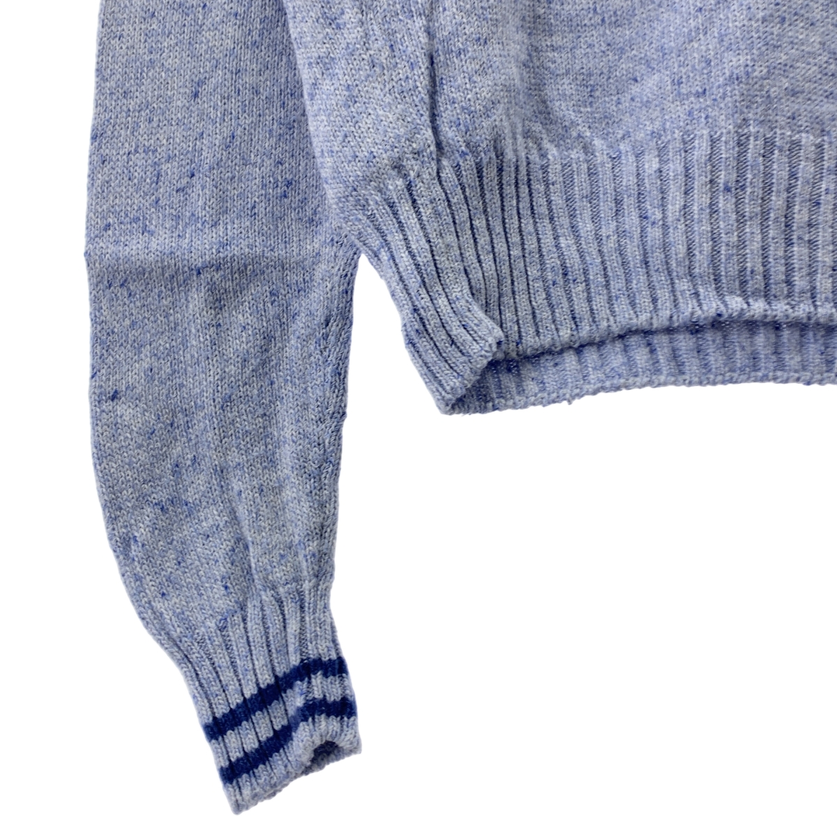 その他 コットンシルク Vネック ネップニット