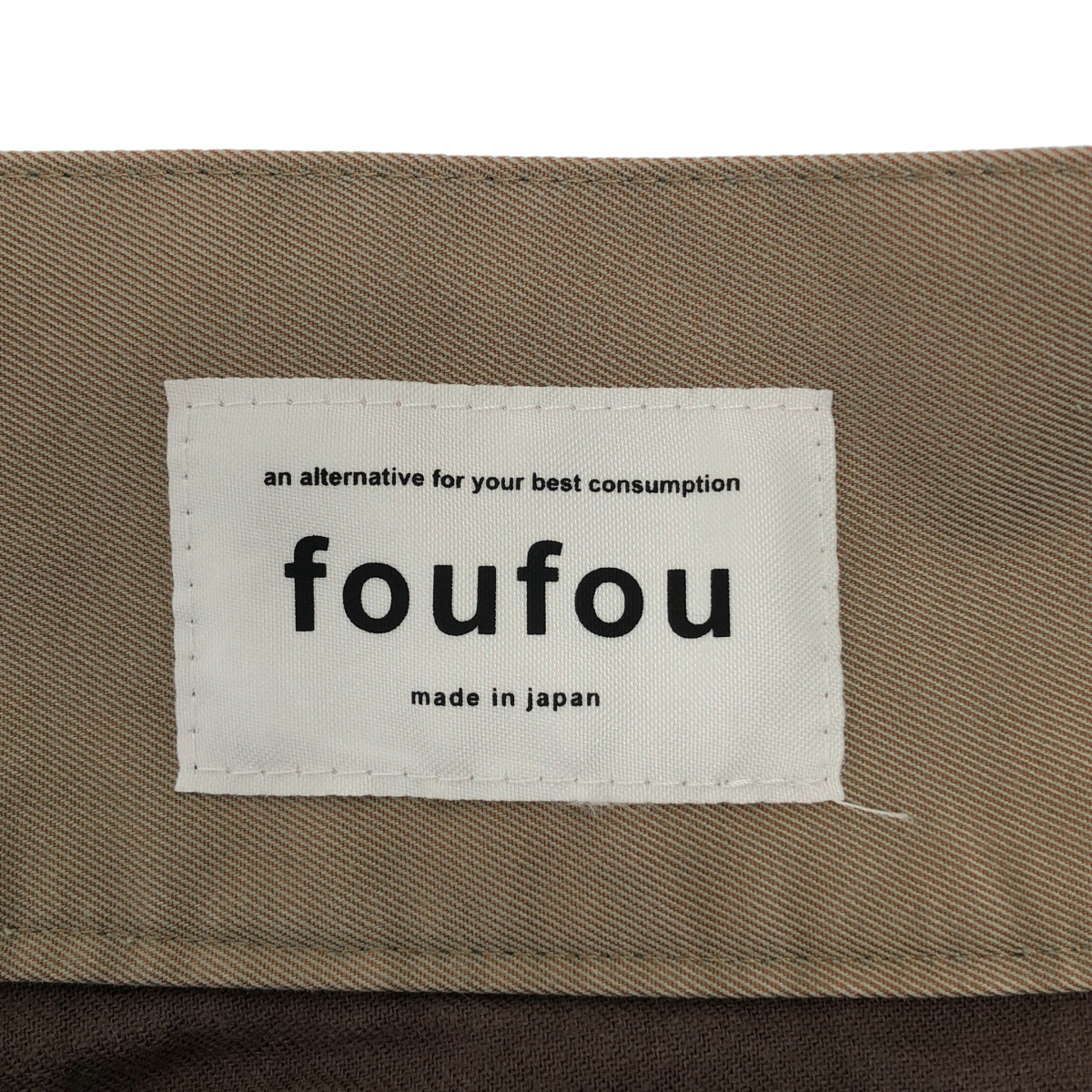 foufou / フーフー tamamushi adjsut slacks 玉虫 スラックス パンツ