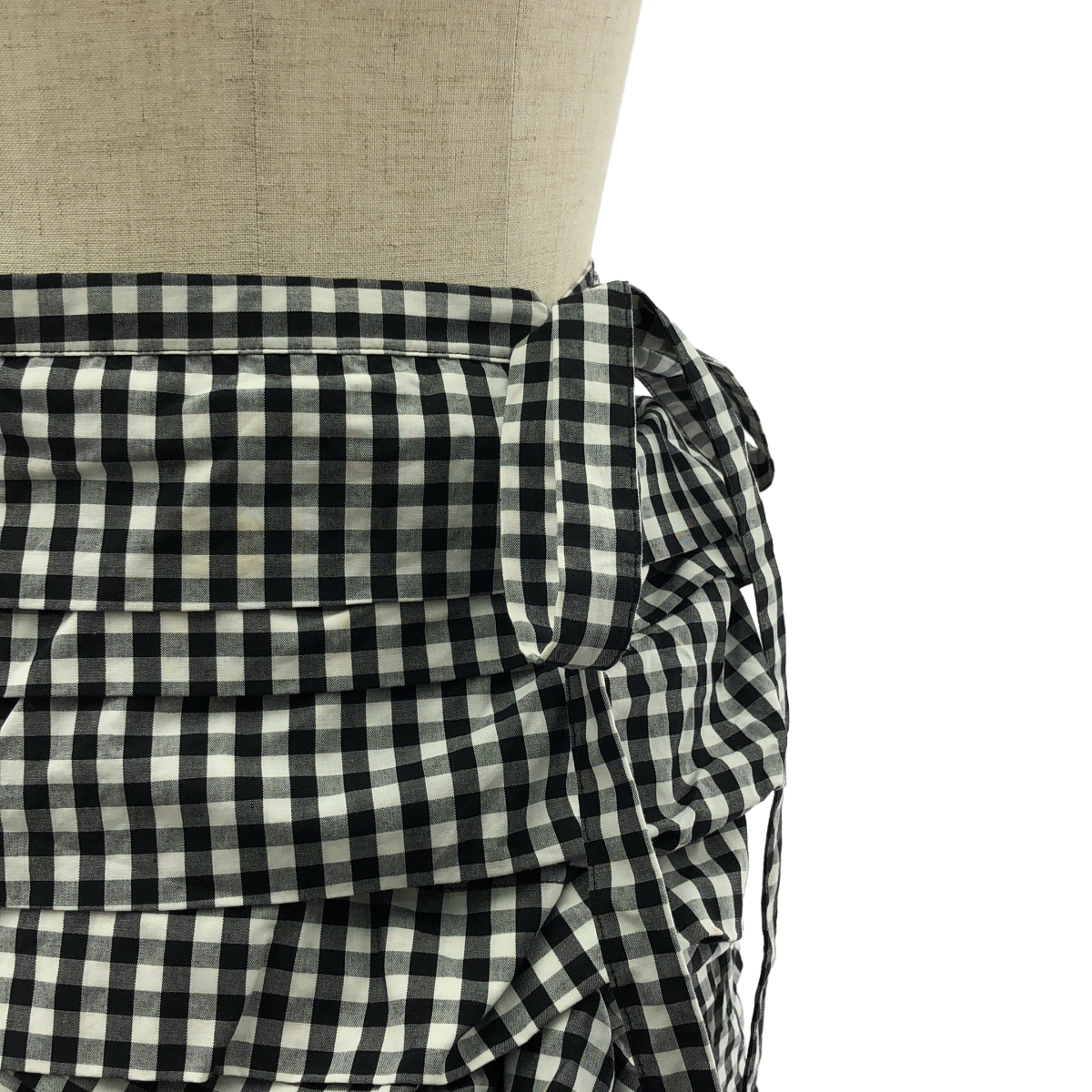 COMME des GARCONS COMME des GARCONS / コムコム ギンガムチェック フリル ロングスカート