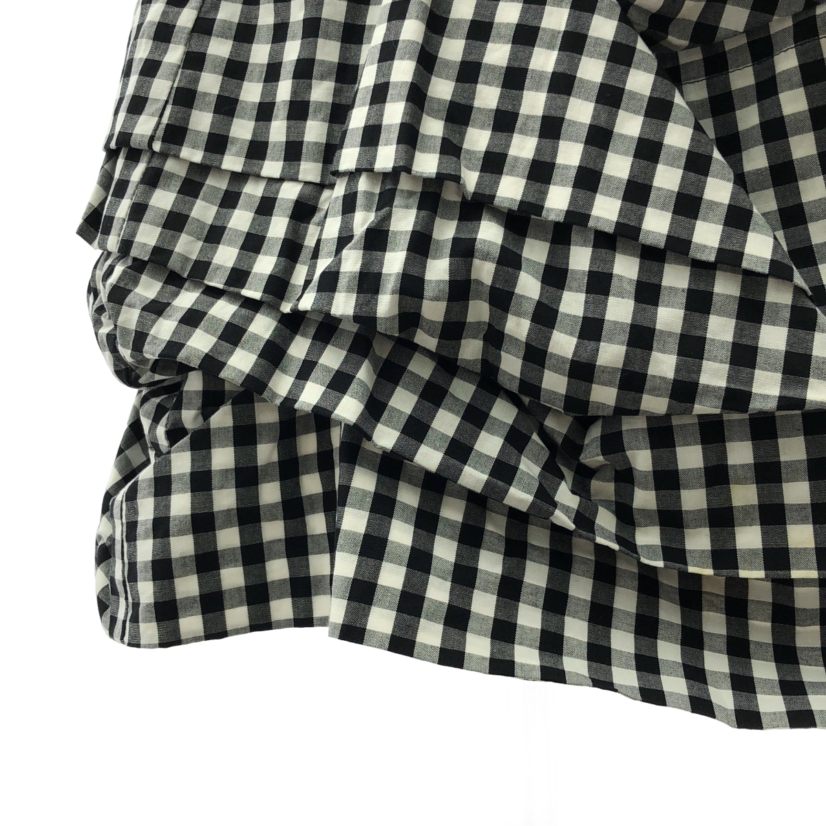COMME des GARCONS COMME des GARCONS / コムコム ギンガムチェック フリル ロングスカート