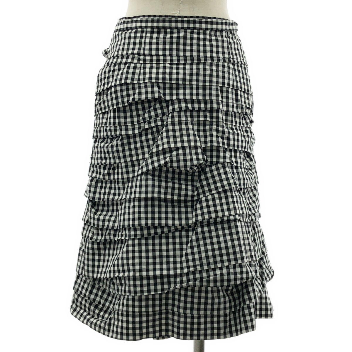 COMME des GARCONS COMME des GARCONS / コムコム ギンガムチェック フリル ロングスカート