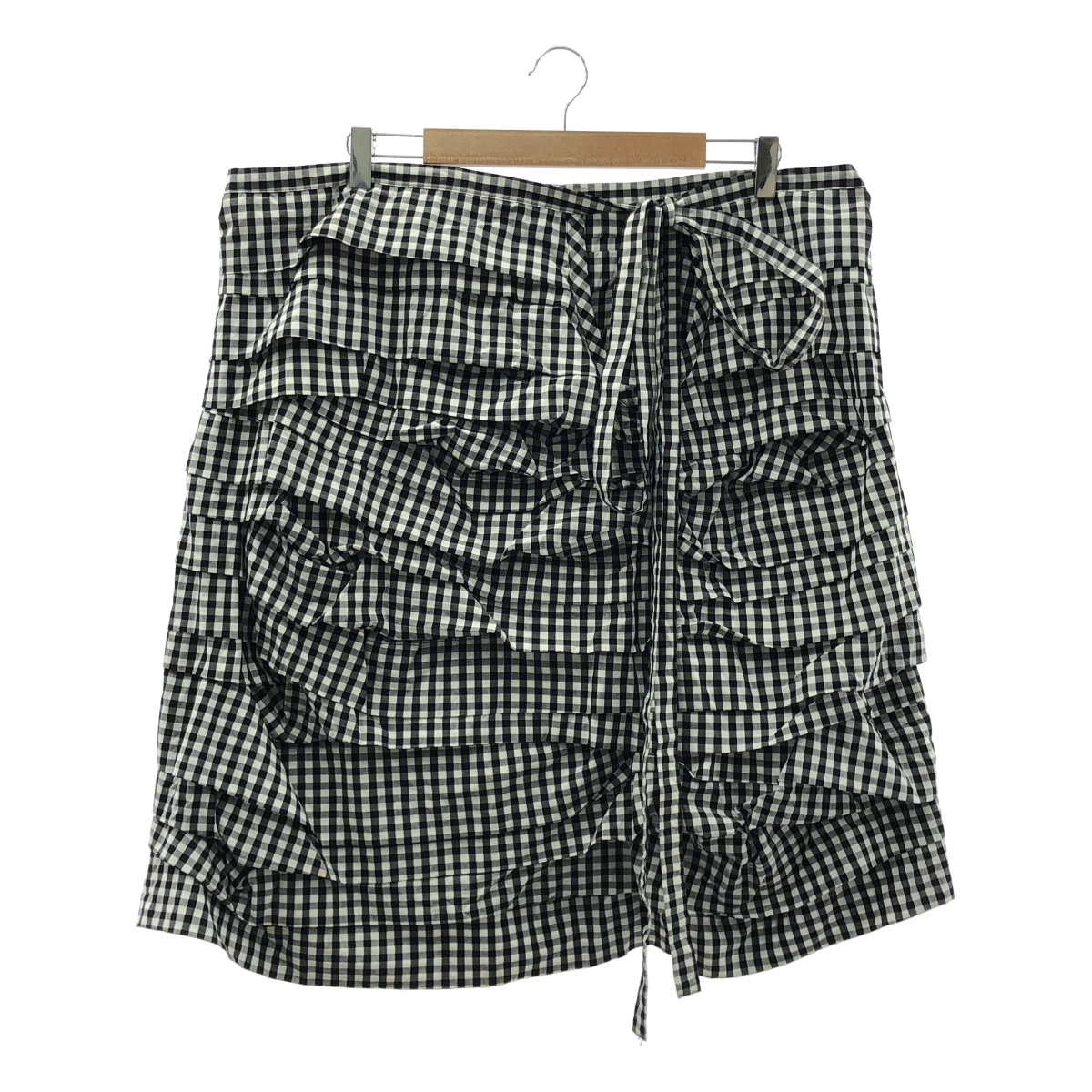 COMME des GARCONS COMME des GARCONS / コムコム ギンガムチェック フリル ロングスカート