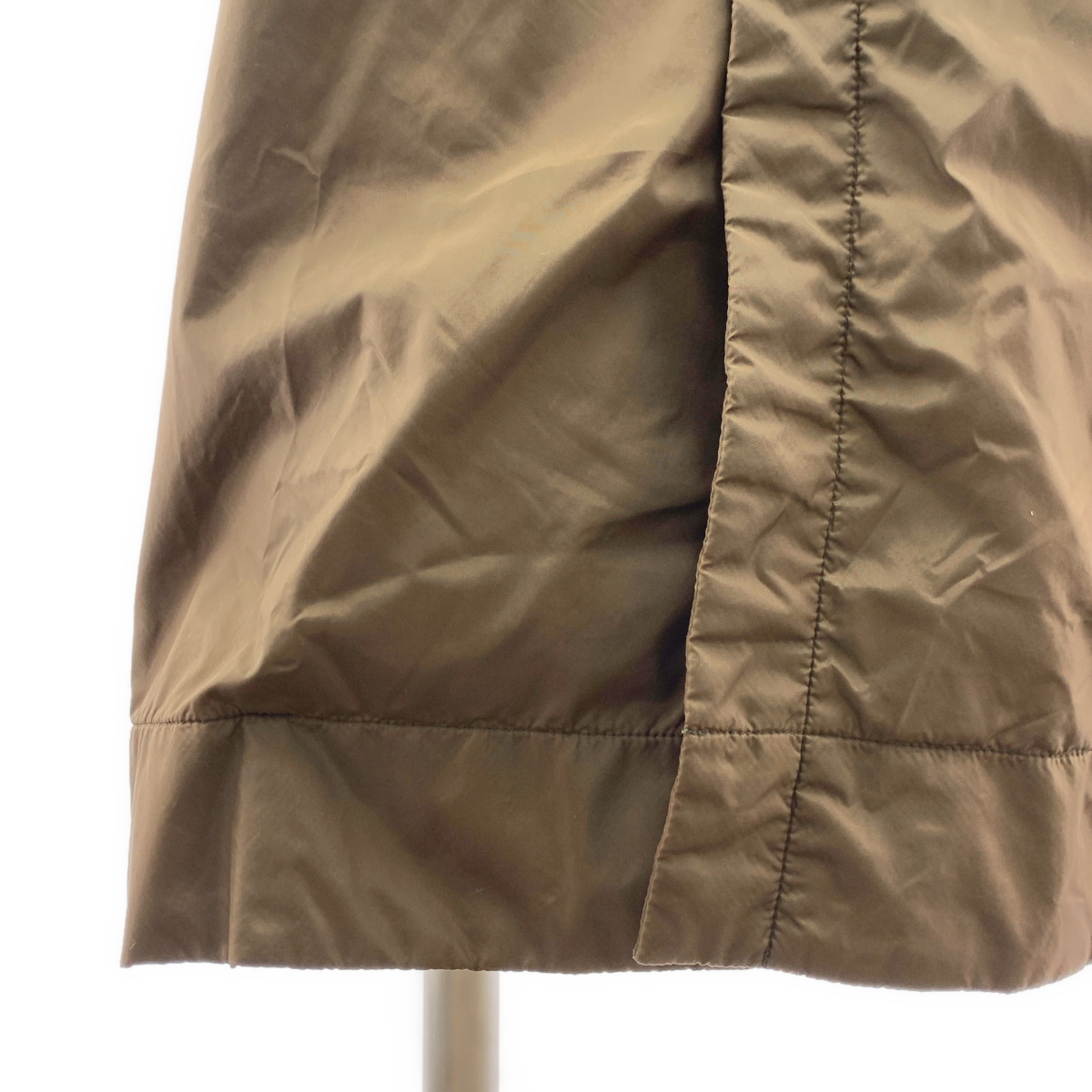 ISSEY MIYAKE MEN / イッセイミヤケメン ナイロン 染め加工 ロゴジップ ドローストリング オーバー コート フーディ / メッシュ総裏地