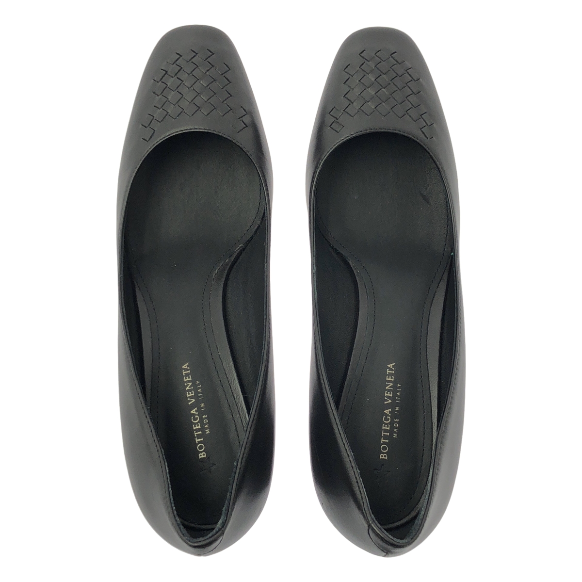 BOTTEGA VENETA / ボッテガヴェネタ イントレチャート レザー パンプス