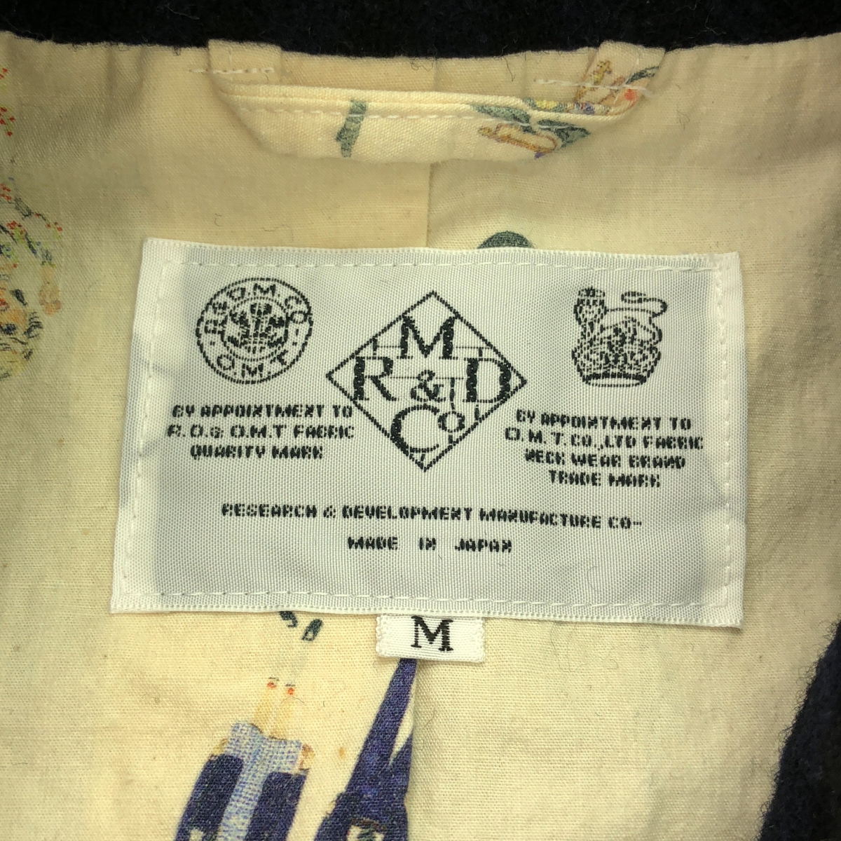 R&D.M.Co / オールドマンズテーラー ウール ストライプ ツイードジャケット