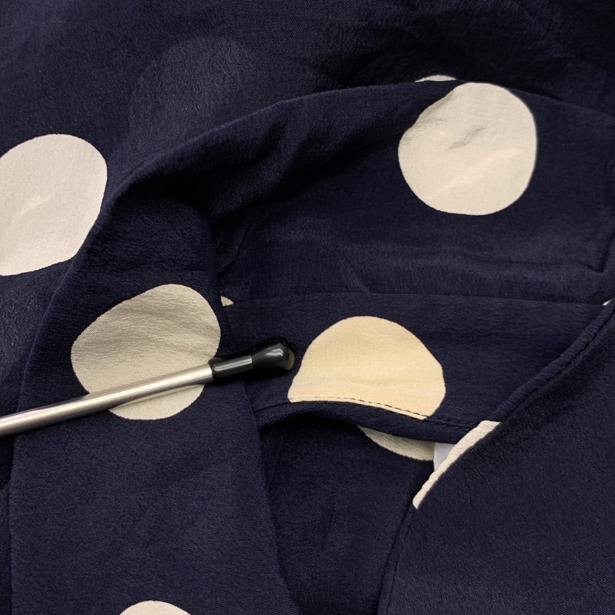 robe de chambre COMME des GARCONS / ローブドシャンブルコムデギャルソン 90s〜 / 1999SS silk 100% / シルク 丸襟 シャツ ブラウス