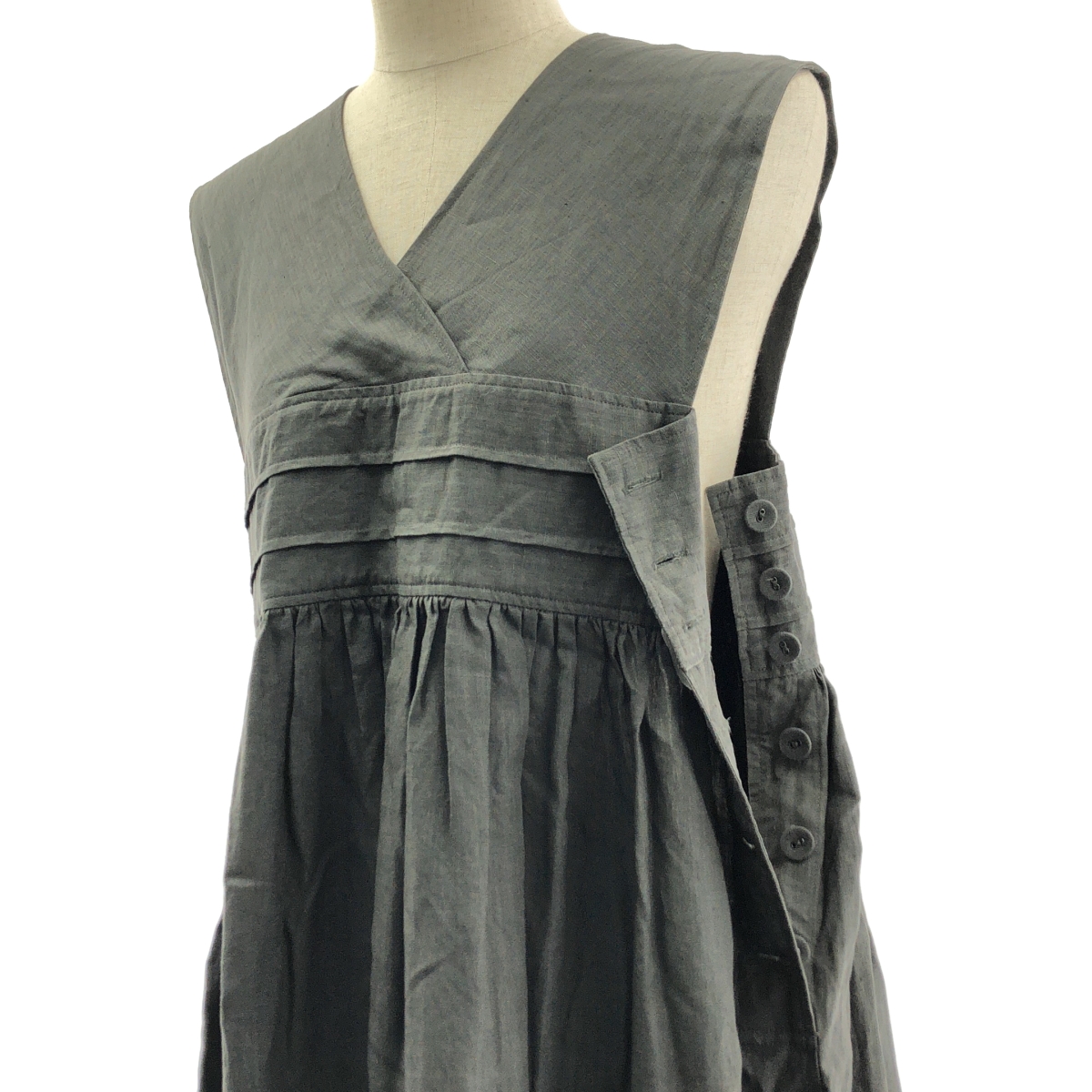 HYKE / ハイク Linen Maxi Dress リネン ロング ワンピース