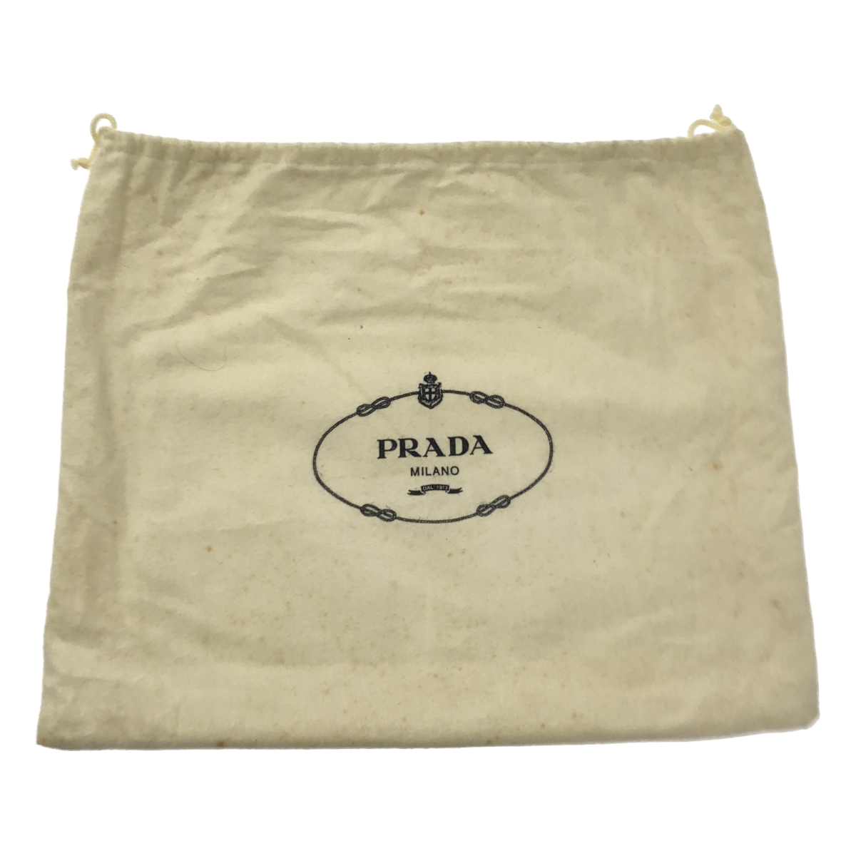 PRADA / プラダ レザー エンボス トライアングル 三角プレート ロゴ クラッチ バッグ