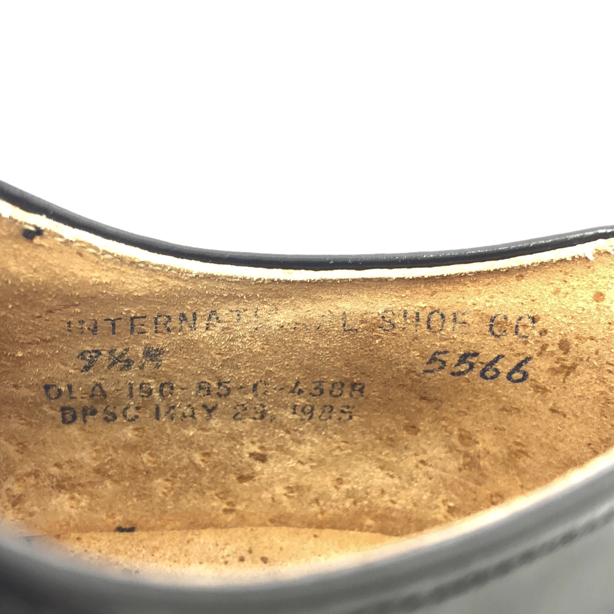 U.S. NAVY / アメリカ軍 1985年製 ヴィンテージ INTERNATIONAL SHOE CO.社製 レザー サービス シューズ