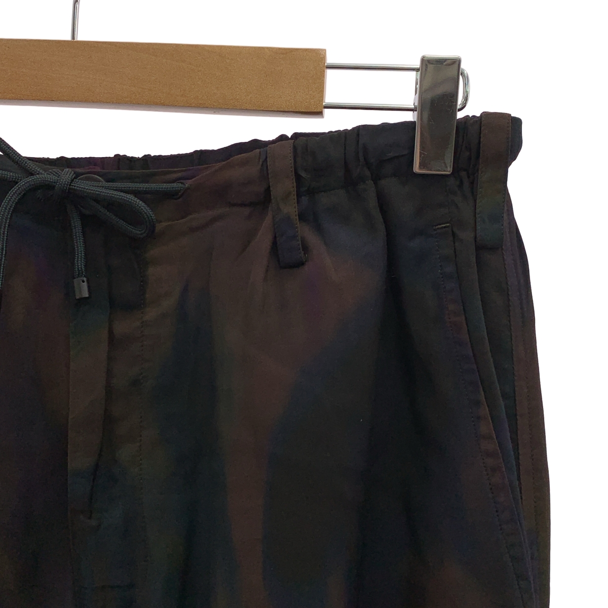 DRIES VAN NOTEN / ドリスヴァンノッテン レーヨン 総柄プリント サテン イージーパンツ