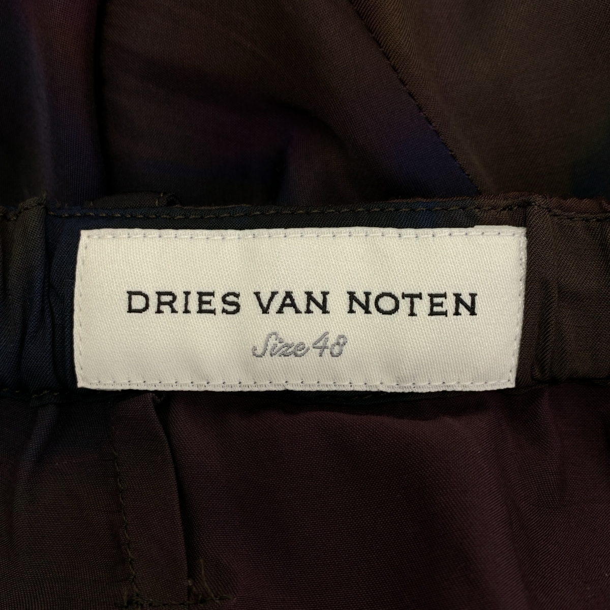 DRIES VAN NOTEN / ドリスヴァンノッテン レーヨン 総柄プリント サテン イージーパンツ