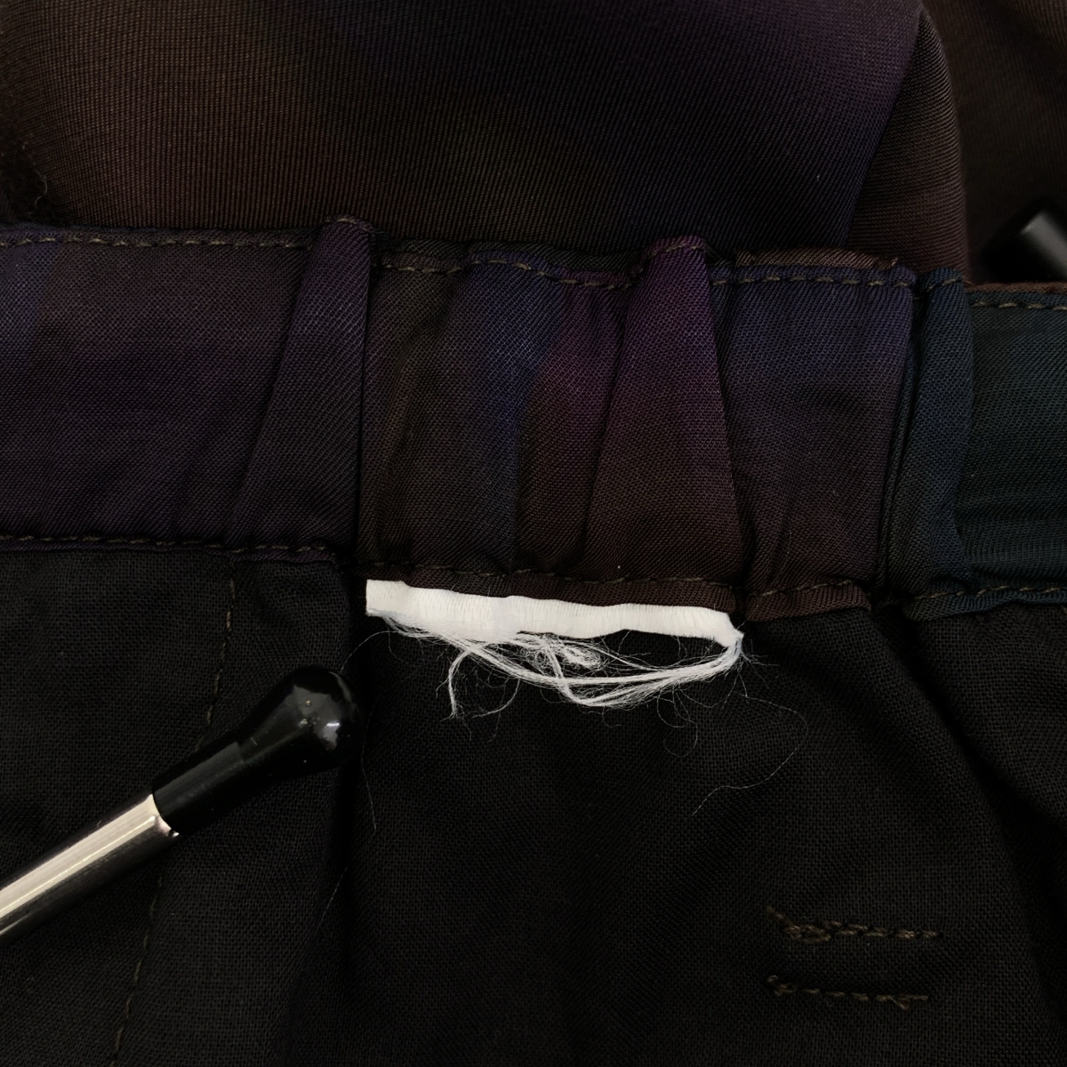 DRIES VAN NOTEN / ドリスヴァンノッテン レーヨン 総柄プリント サテン イージーパンツ