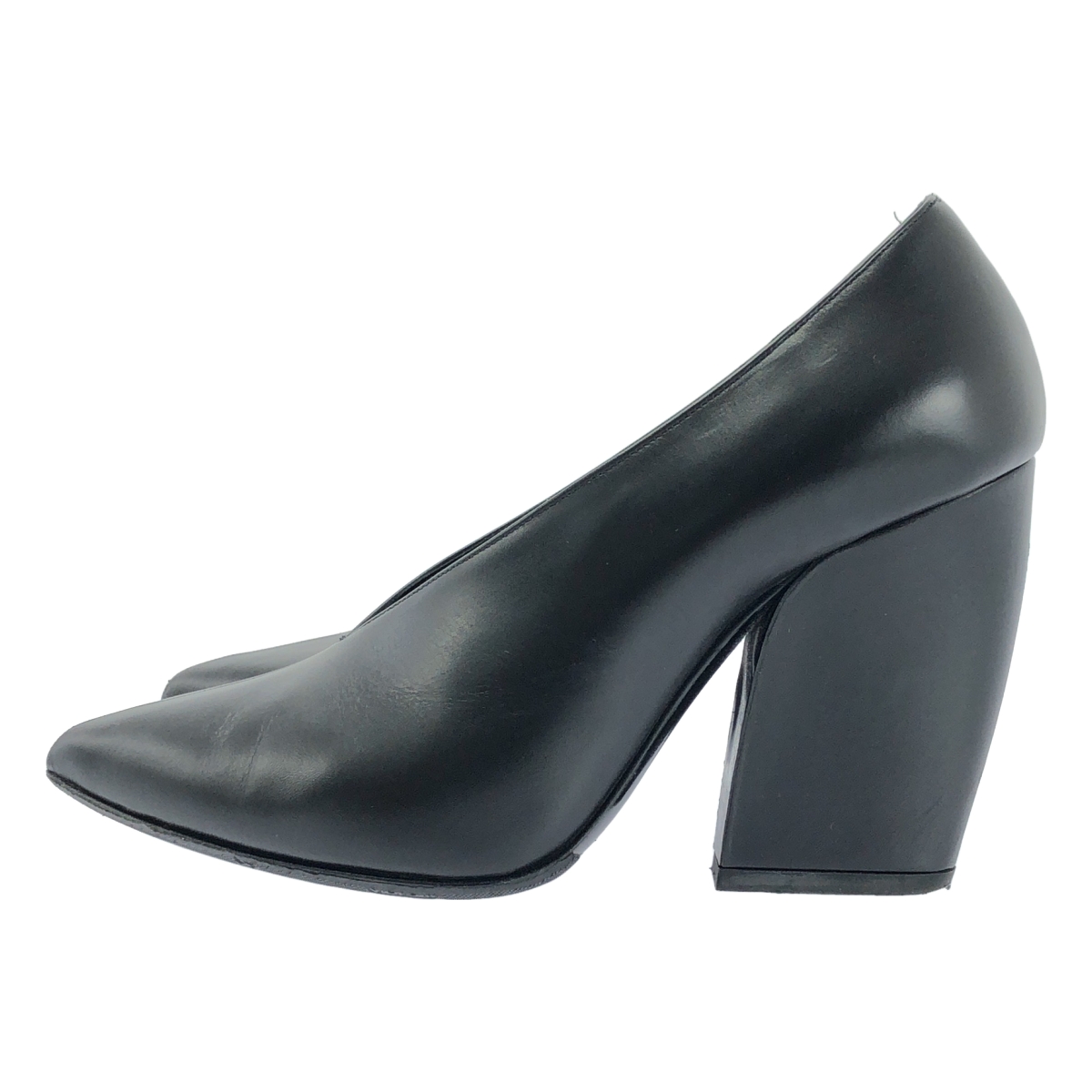 PIERRE HARDY / ピエールアルディ レザー ポインテッドトゥ チャンキーヒール ブーティ