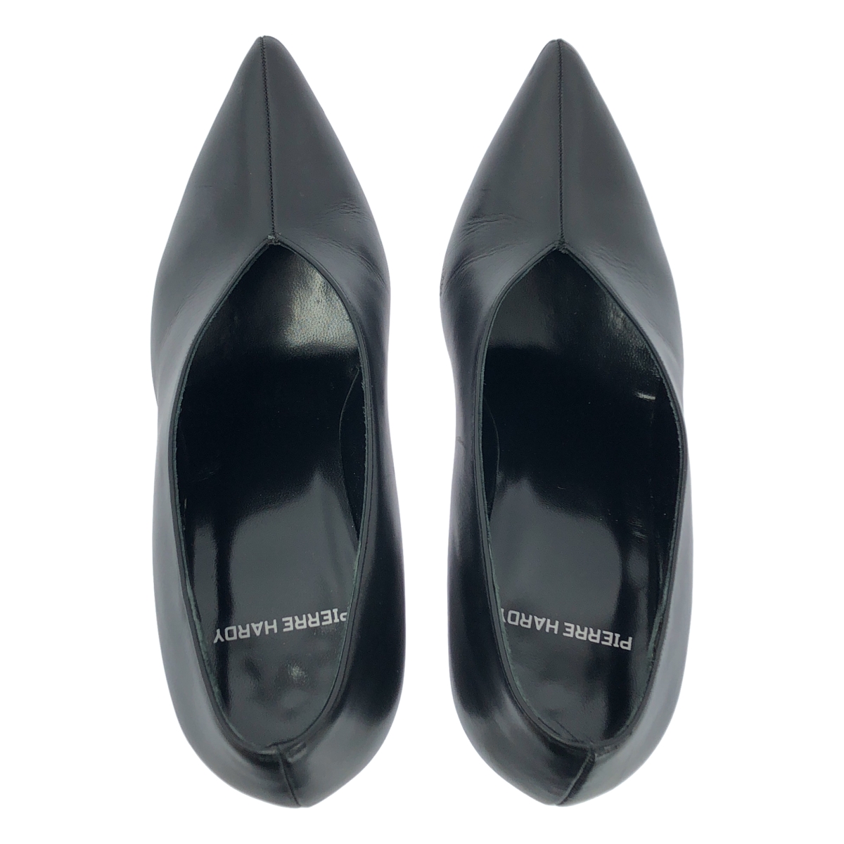 PIERRE HARDY / ピエールアルディ レザー ポインテッドトゥ チャンキーヒール ブーティ