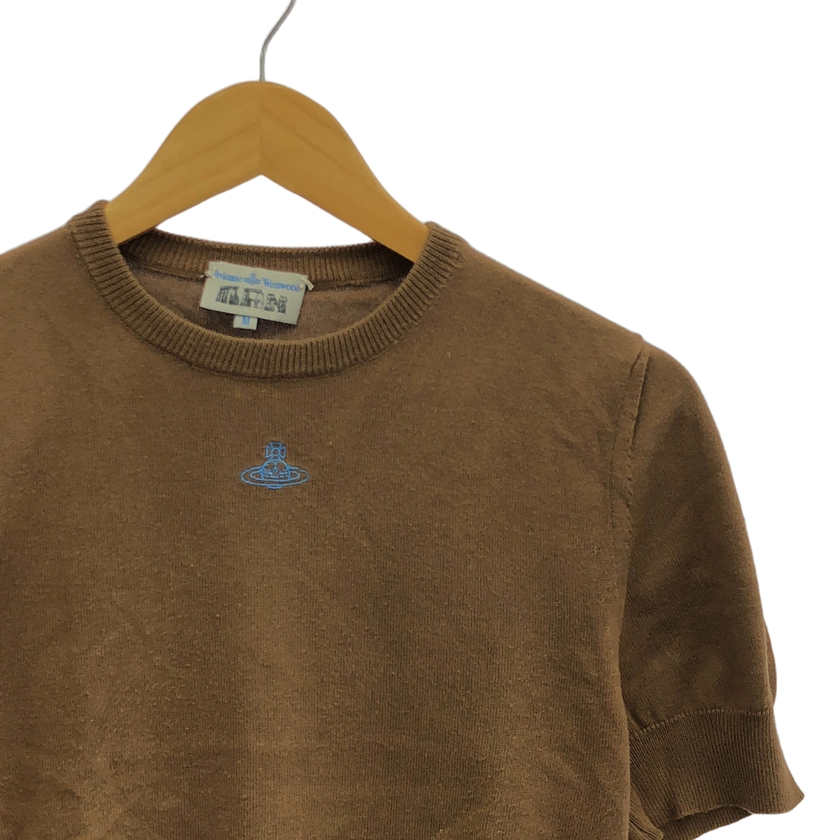 Vivienne Westwood MAN / ヴィヴィアンウエストウッドマン コットン オーブ刺しゅう 半袖ニット