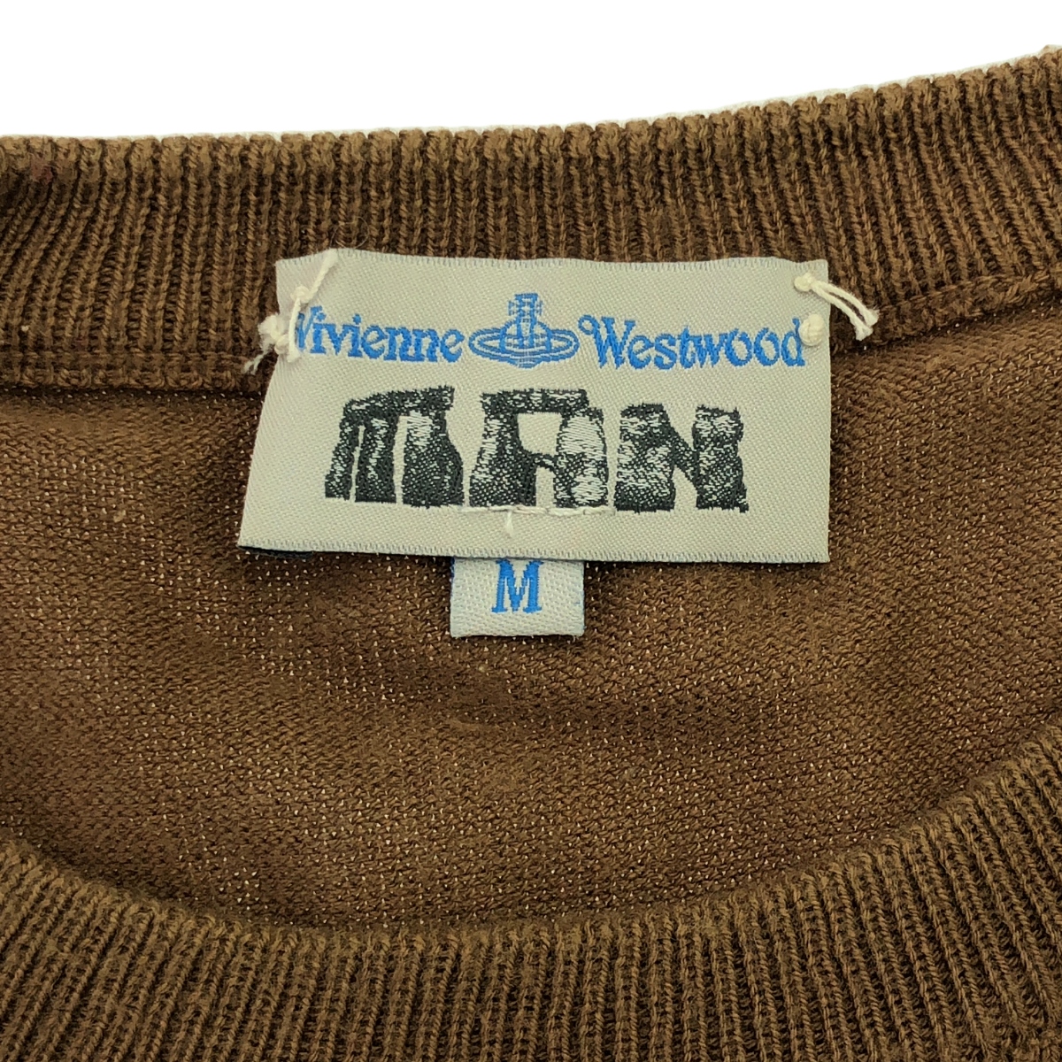 Vivienne Westwood MAN / ヴィヴィアンウエストウッドマン コットン オーブ刺しゅう 半袖ニット