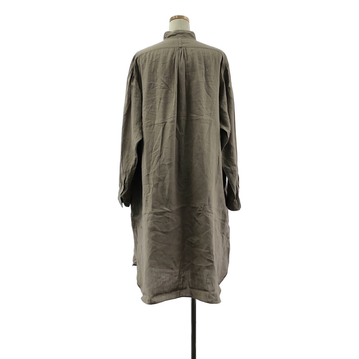 suzuki takayuki / スズキタカユキ long shirt / リネン スタンドカラー オーバー シャツ コート / ユニセックス