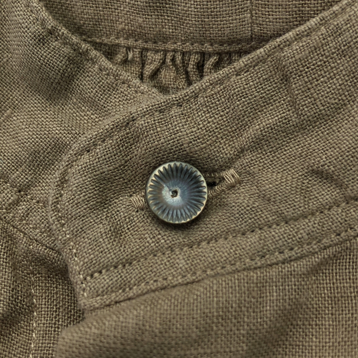 suzuki takayuki / スズキタカユキ long shirt / リネン スタンドカラー オーバー シャツ コート / ユニセックス