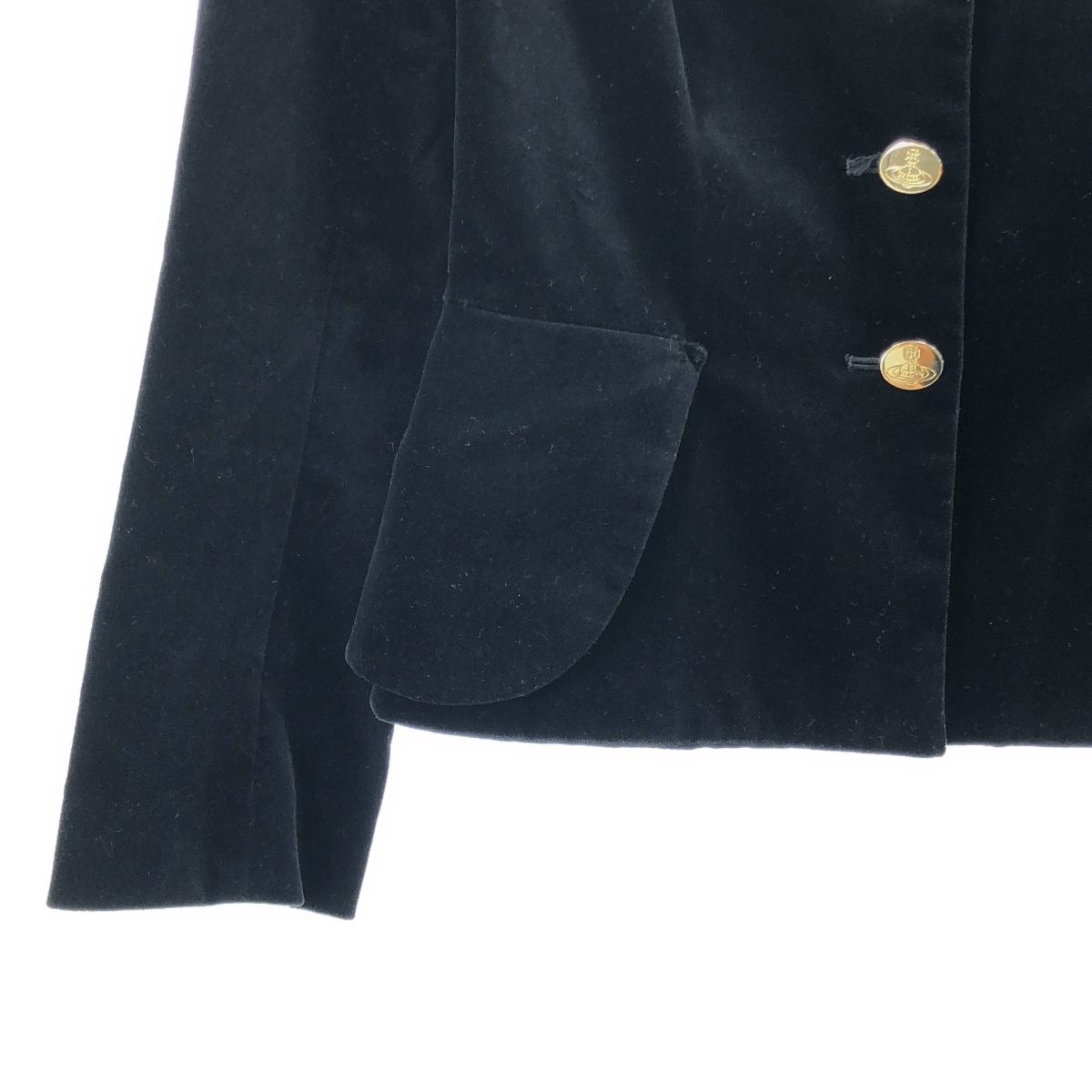 VIVIENNE WESTWOOD RED LABEL / ヴィヴィアンウエストウッドレッドレーベル ベロア オーブボタン テーラードジャケット